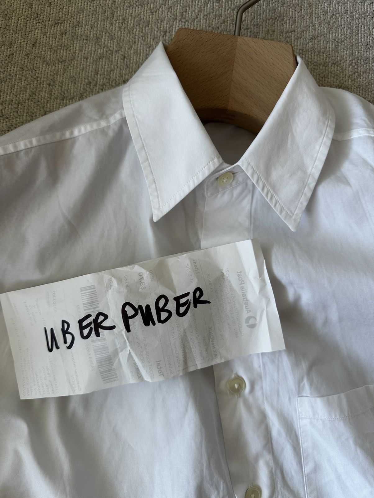 Auralee Auralee White Washed Finx Twill Shirt - Large/4 Size US L / EU 52-54 / 3 - 4 Thumbnail