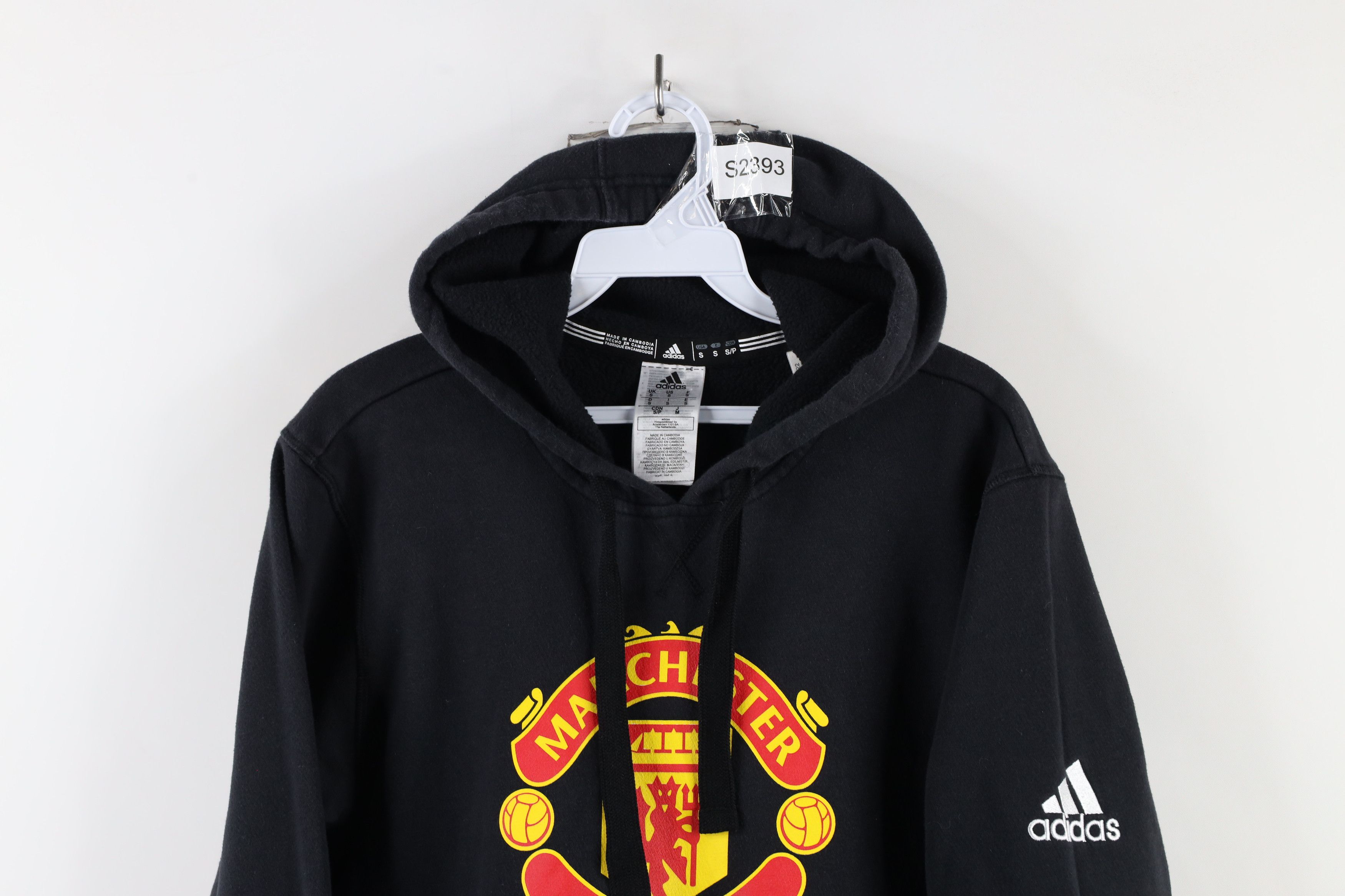 Adidas × Vintage Adidas Out Manchester United Soccer Football Hoodie Black Size US S / EU 44-46 / 1 - 2 Thumbnail