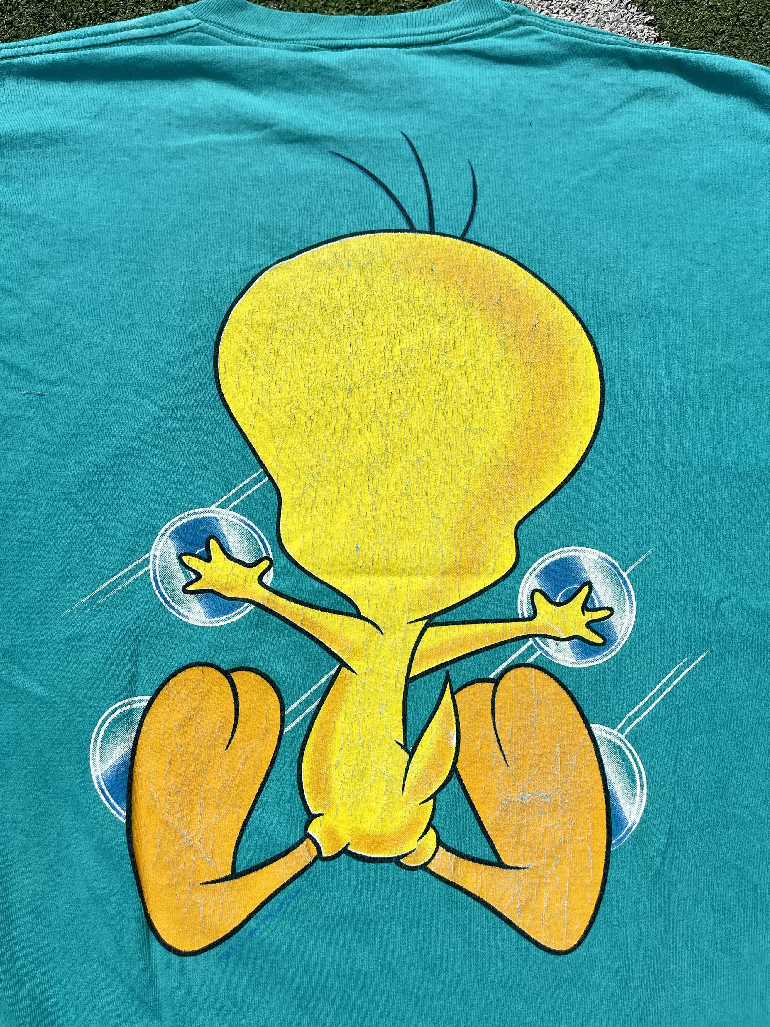 Vintage × Warner Bros 1997 Looney Tunes Tweety Warner Bros 90's Disney T-Shirt Size US M / EU 48-50 / 2 - 8 Thumbnail