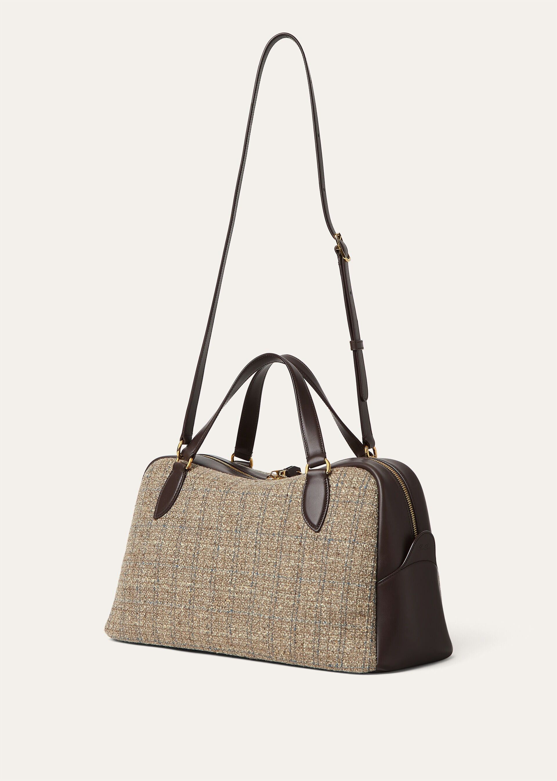 Loro Piana os11x0426 FAR0729 Size: OS / Medium Needle Bag Brown White Size ONE SIZE - 2 Thumbnail