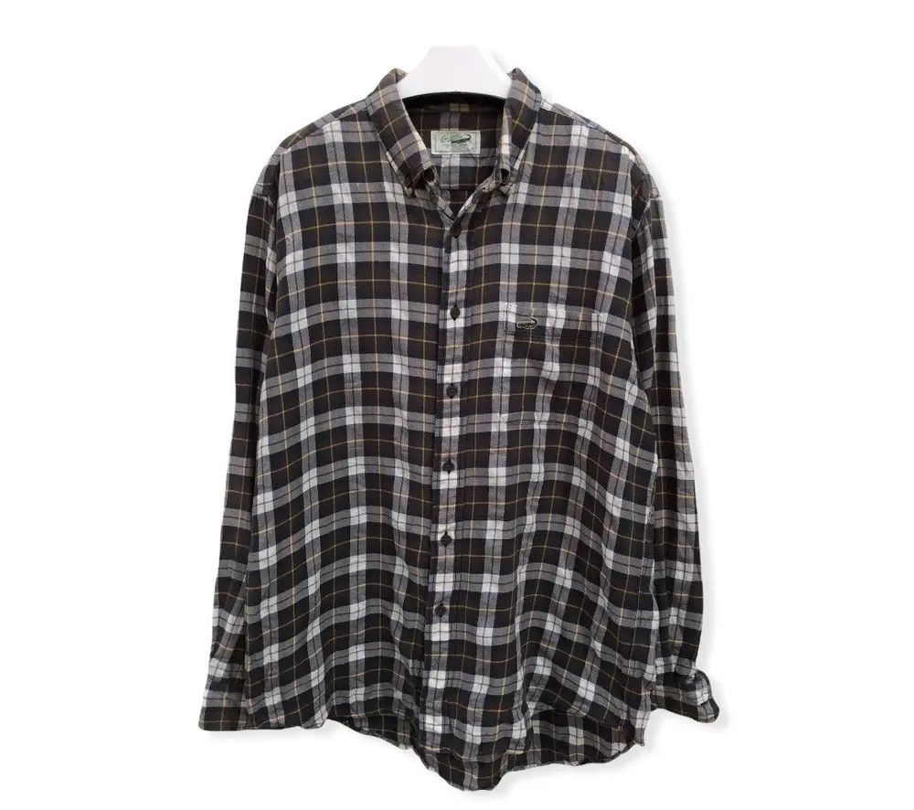 Vintage Vintage Crocodile Plaid Tartan Flannel Shirt 👕 Size US L / EU 52-54 / 3 - 1 Thumbnail