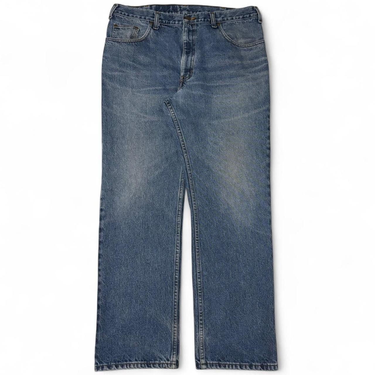 Vintage Vintage 90s Faded Midwash Blue Straight Leg Denim Jeans Size US 36 / EU 52 - 1 Thumbnail