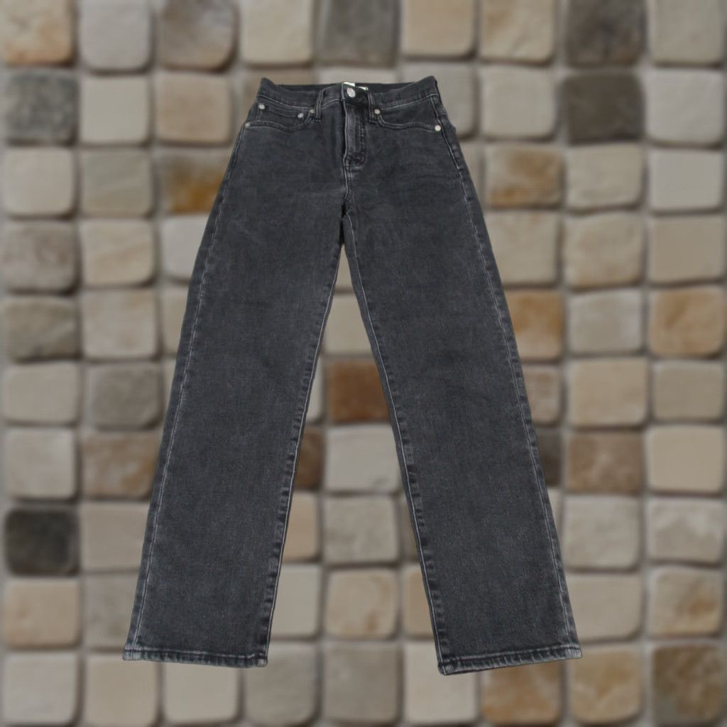 Madewell Madewell Jeans Womens 23 Gray Denim Straight Size 40" / US 18 - 1 Thumbnail