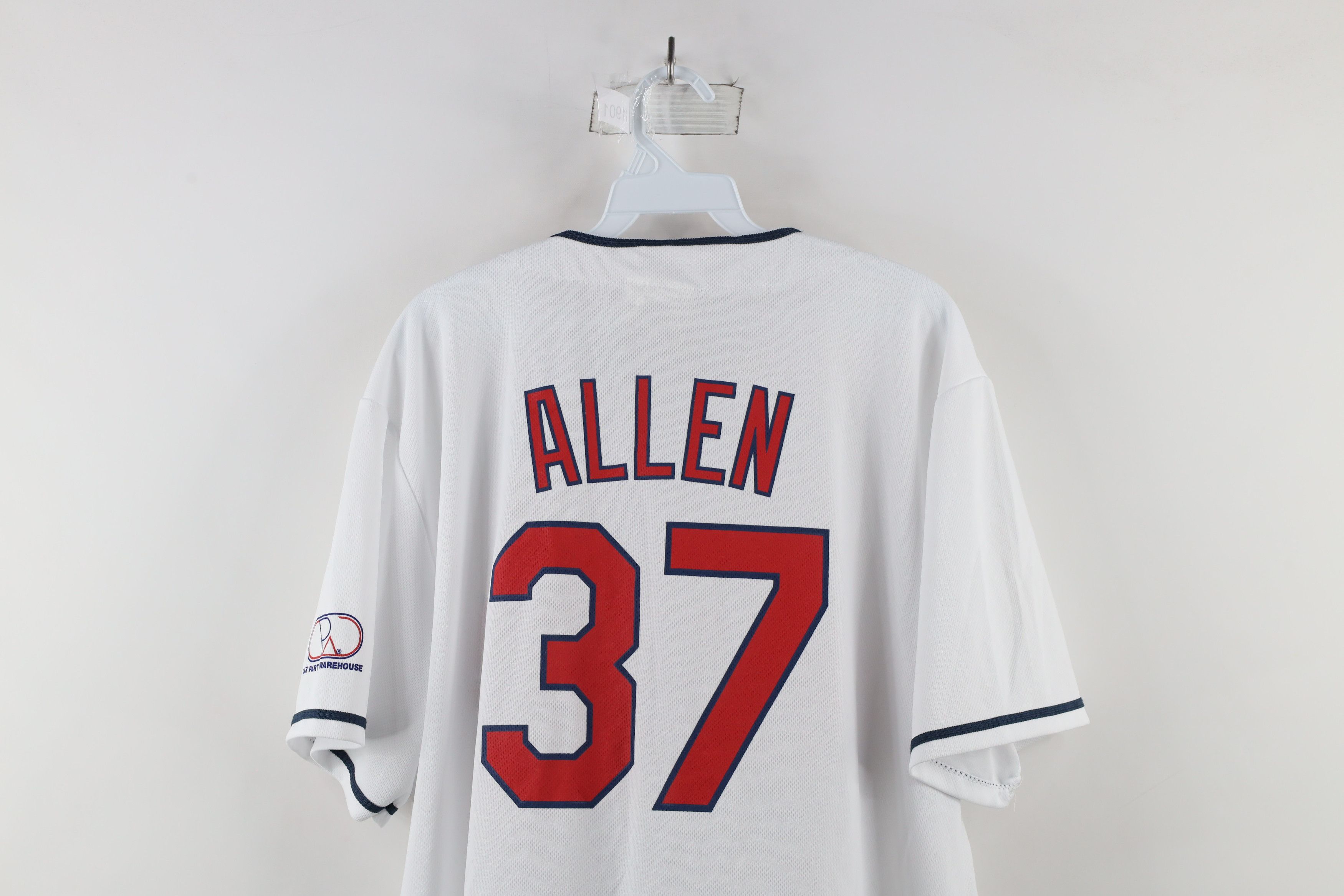 Vintage Vintage Allen Cleveland Indians Baseball Jersey White #37 Size US XL / EU 56 / 4 - 11 Thumbnail