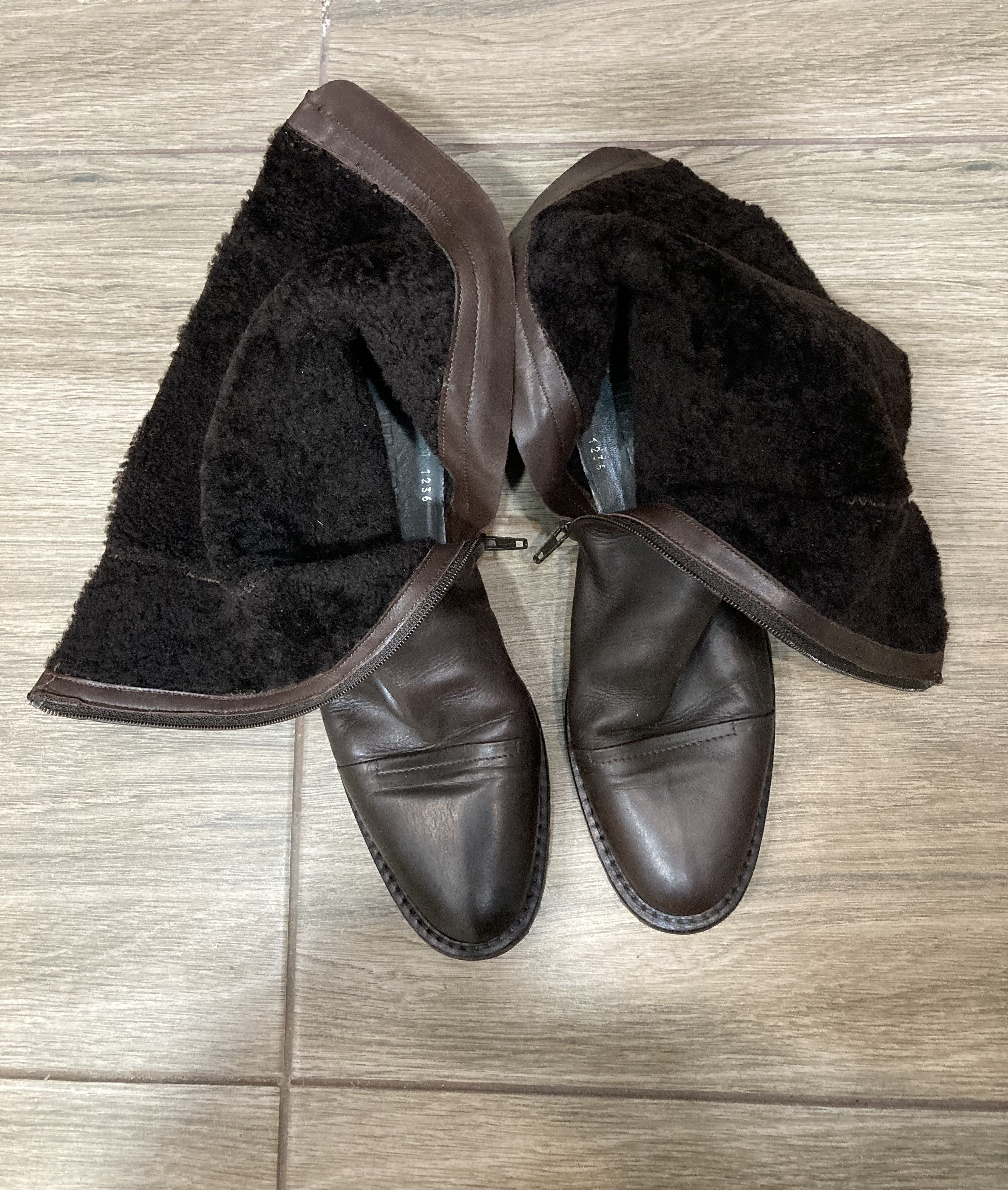 Jil Sander Vintage Jil Sander Classic Brown Leather Boots‎ Size US 7.5 / IT 37.5 - 6 Thumbnail