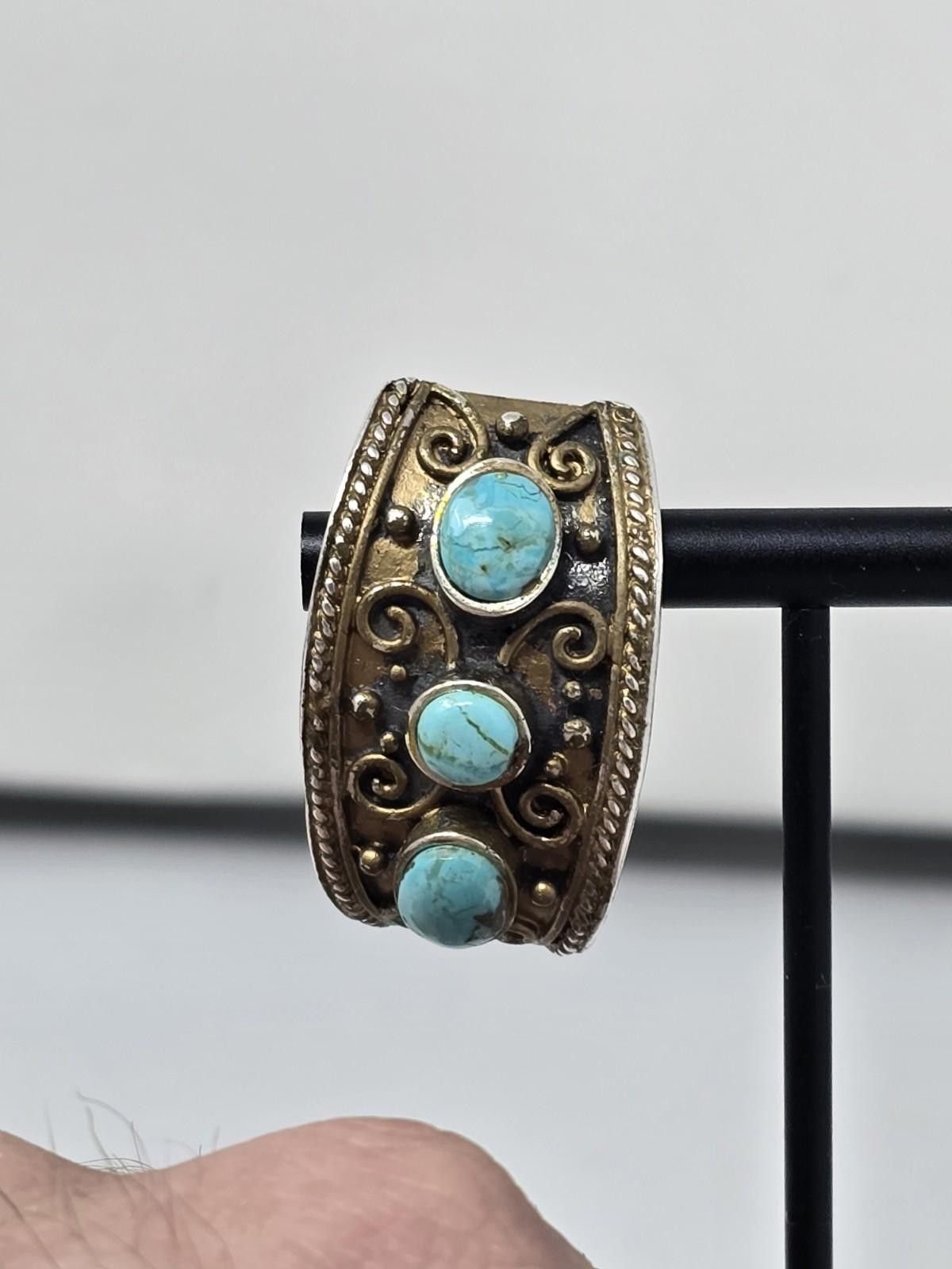 John Hardy JAI John Hardy 925 Silver Turquoise Filigree Clip Earrings Size ONE SIZE - 3 Thumbnail