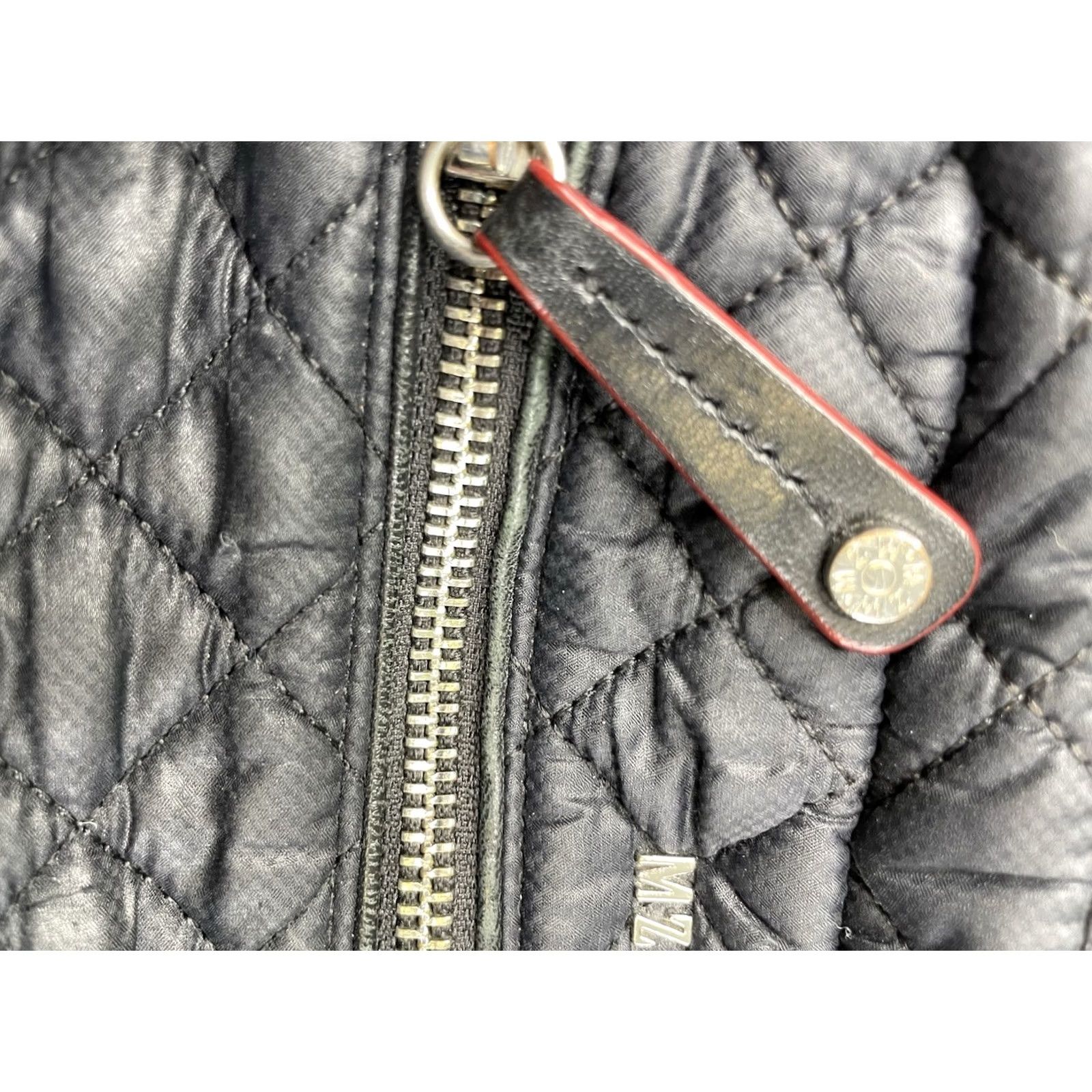 MZ Wallace MZ Wallace Crosby Crossbody Bag Women's Quilted Nylon Navy Blue Size ONE SIZE - 2 Thumbnail