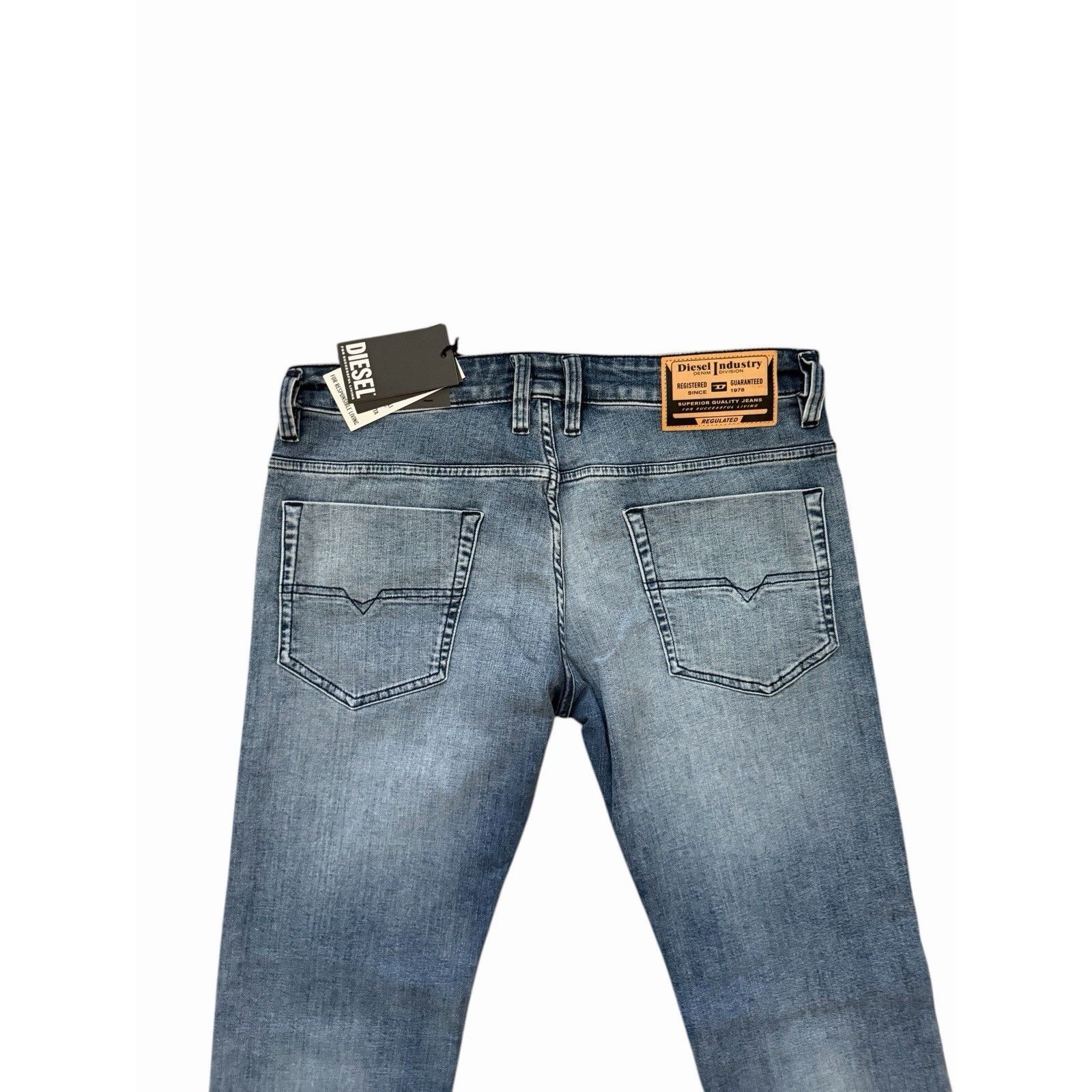 Diesel Diesel Mens Safado Straight Jeans RE021 Blue $250 Size 34/32 Size US 34 / EU 50 - 3 Thumbnail