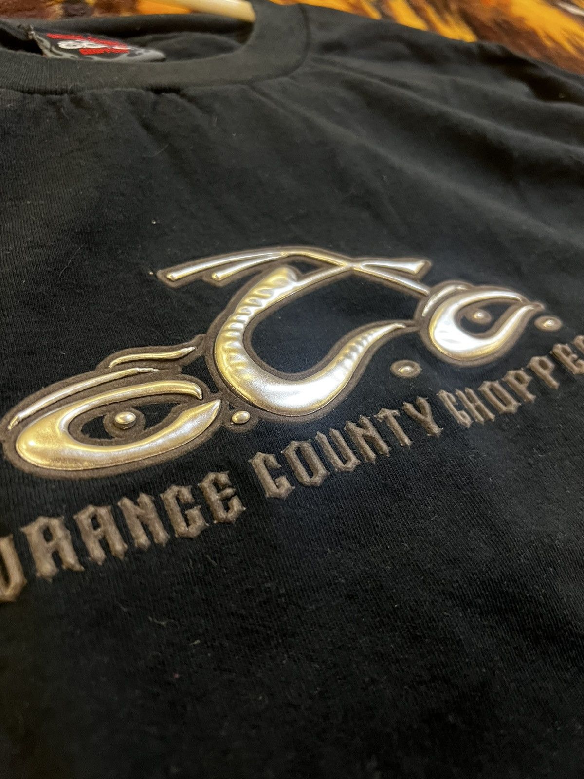 Vintage × West Coast Choppers Vintage Orange County Choppers Black Faded Tee Size US L / EU 52-54 / 3 - 3 Thumbnail
