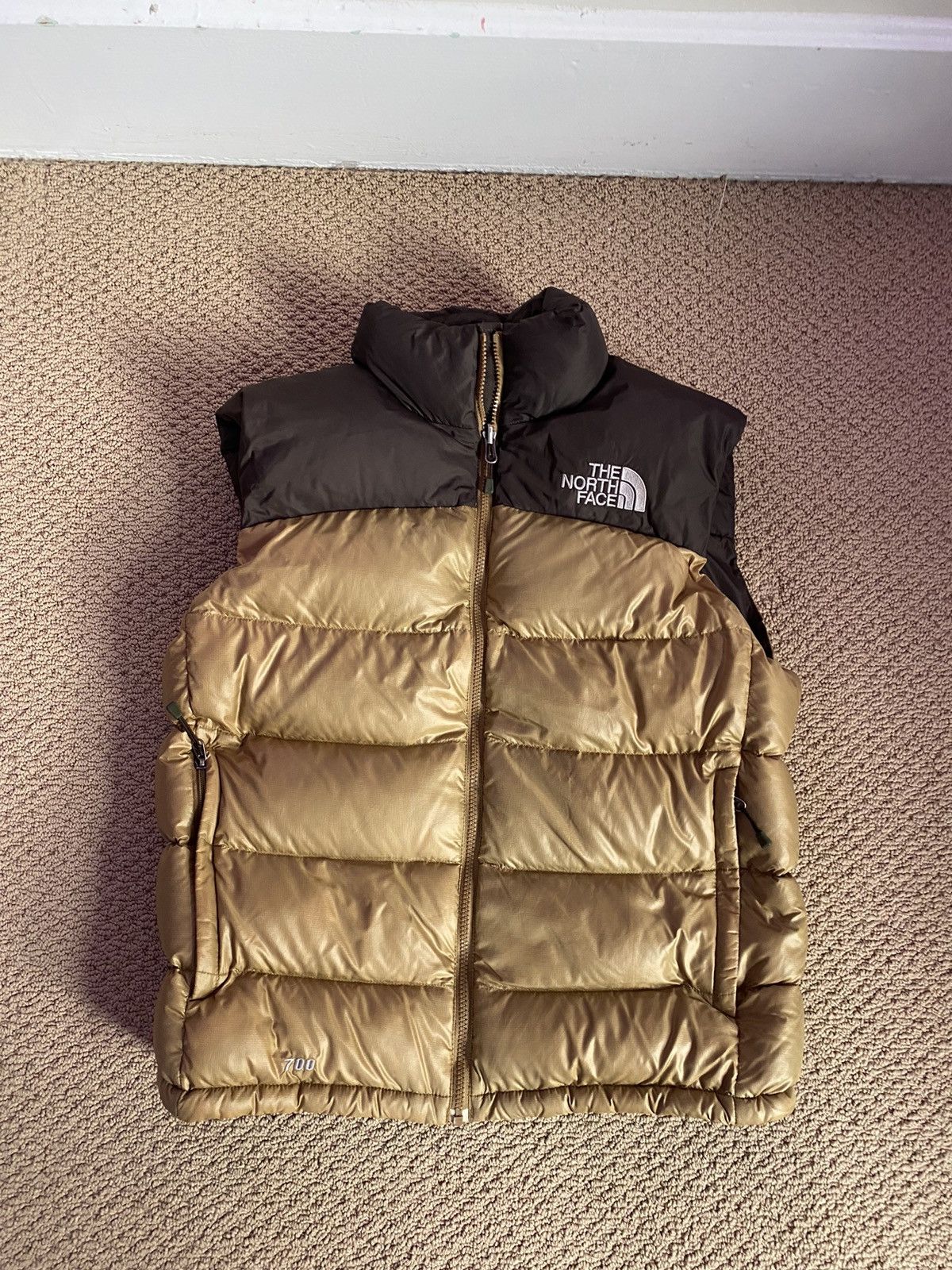 image of The North Face North Face Vest in Gold, Men's (Size XL)