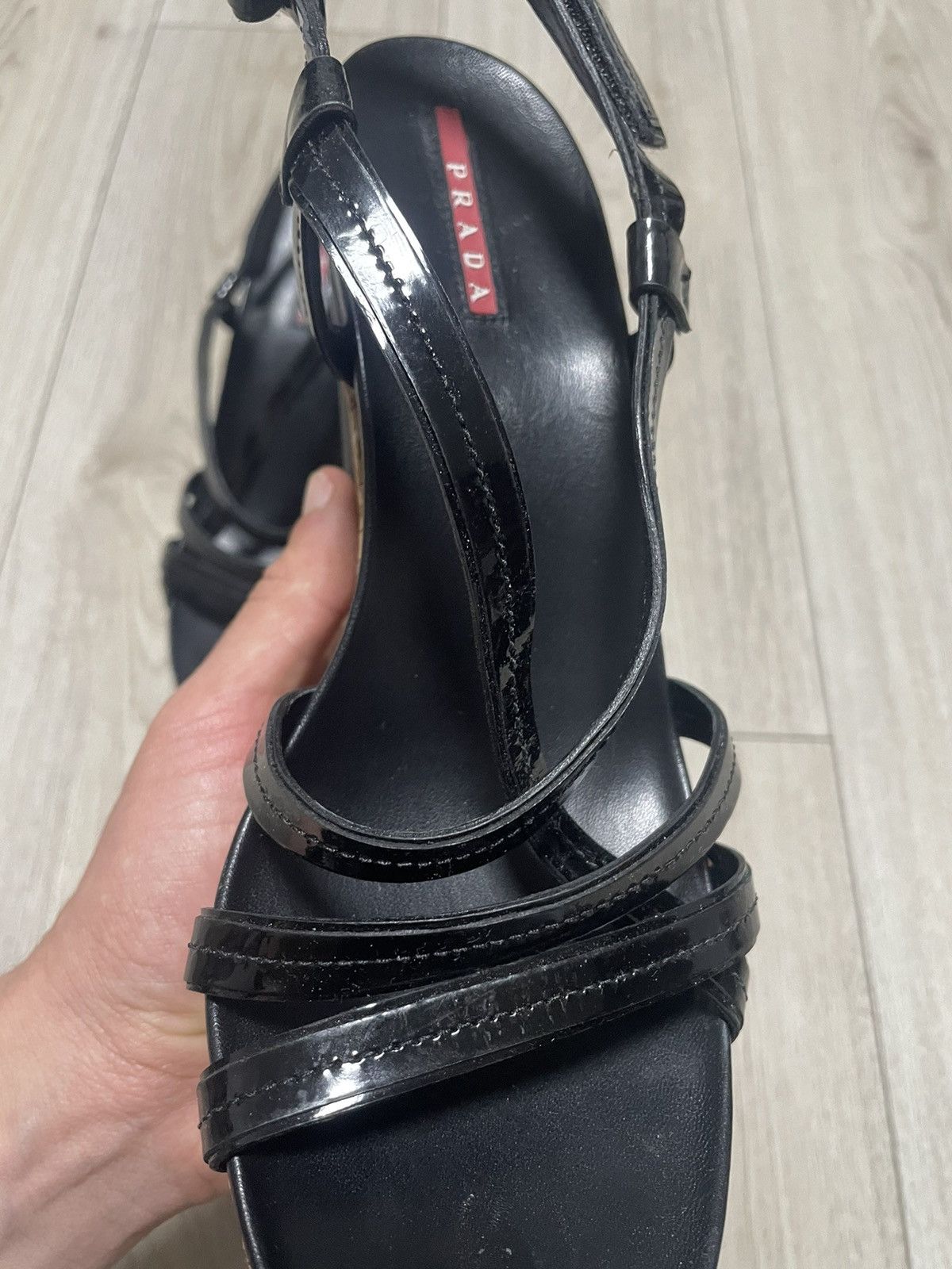 Prada Prada Sport Leather And Cork Platform Heels Shoes Women’s Size US 9 / IT 39 - 20 Thumbnail