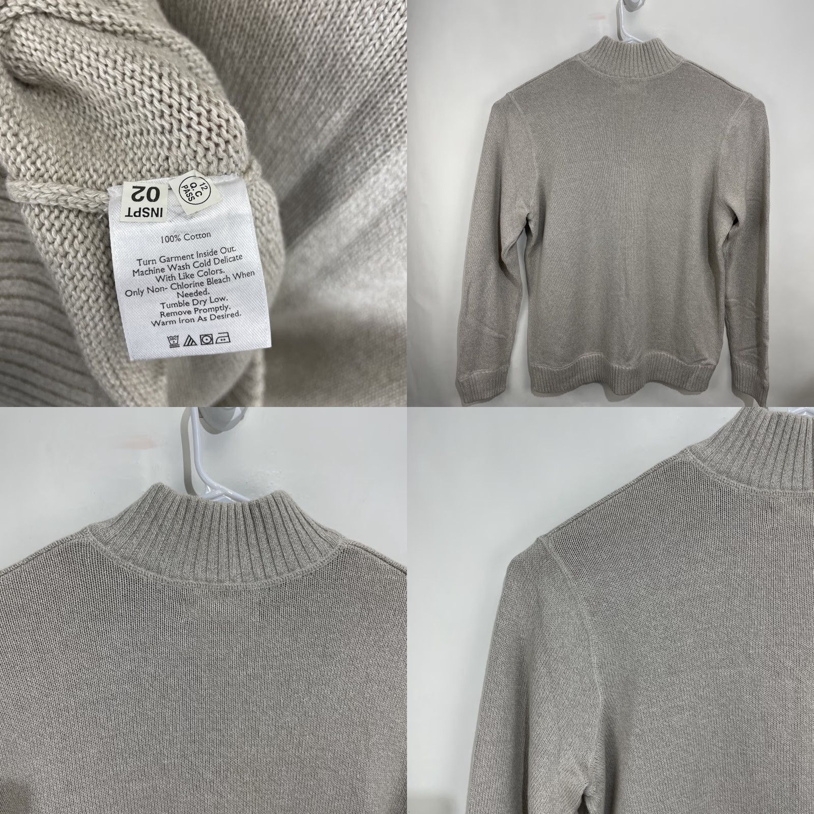 Eddie Bauer VINTAGE Eddie Bauer Knit 1/4 Zip Sweater Mens XL Beige Pullover Adult Size US XL / EU 56 / 4 - 9 Thumbnail