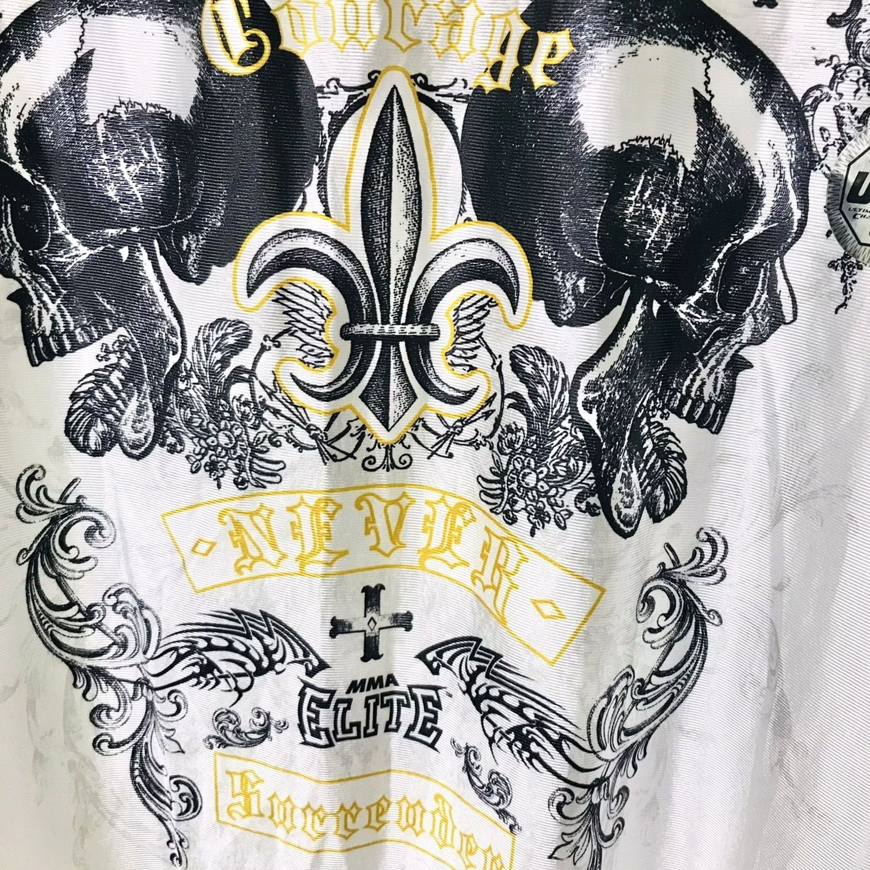 Vintage MMA Elite Men Royal Damask Cross Skulls UFC Sleeveless Jersey Tank Top 2XL Size US XXL / EU 58 / 5 - 4 Thumbnail