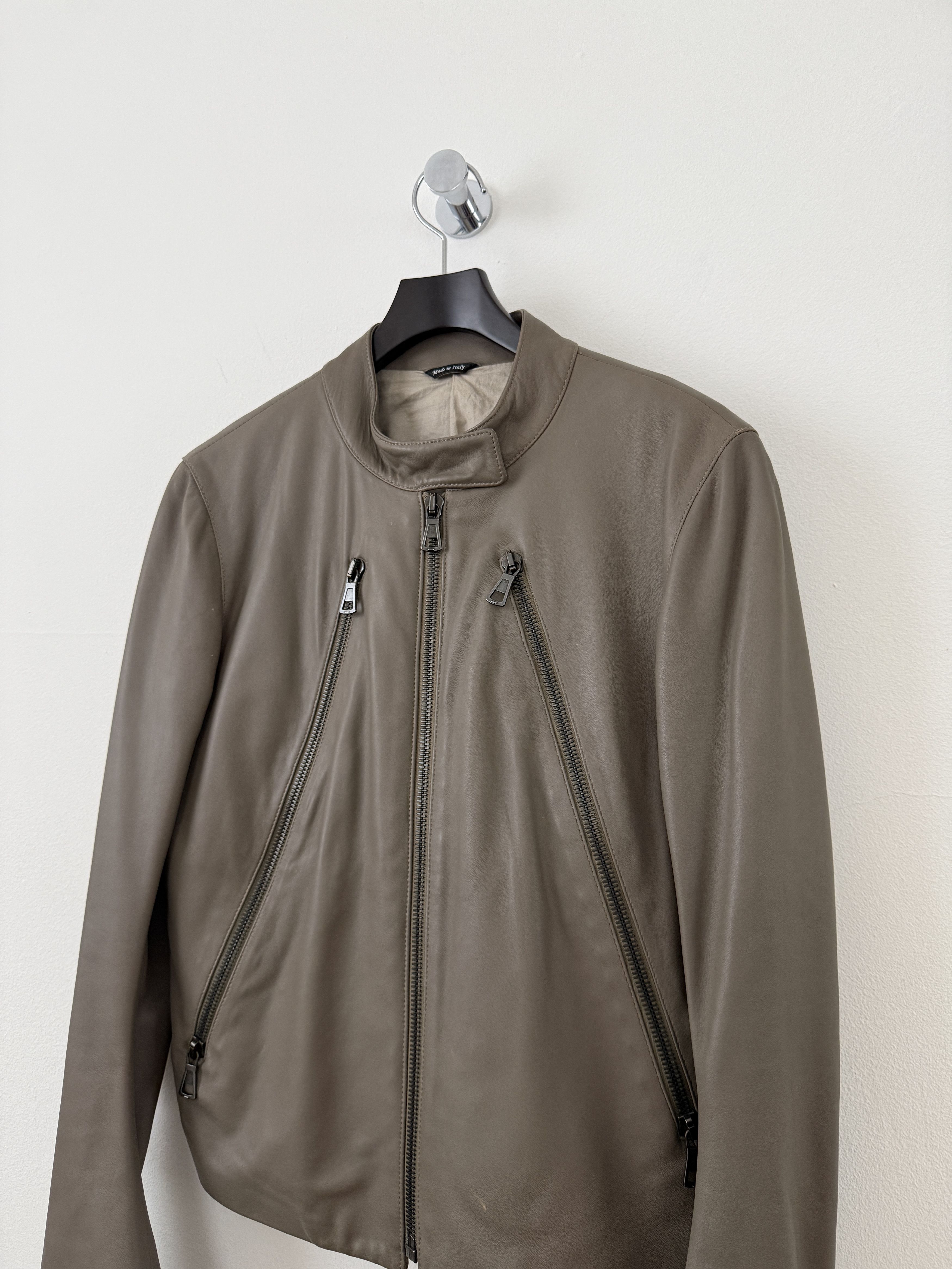 Maison Margiela 2012 5 Zip Leather Moto Jacket Size US S / EU 44-46 / 1 - 5 Thumbnail