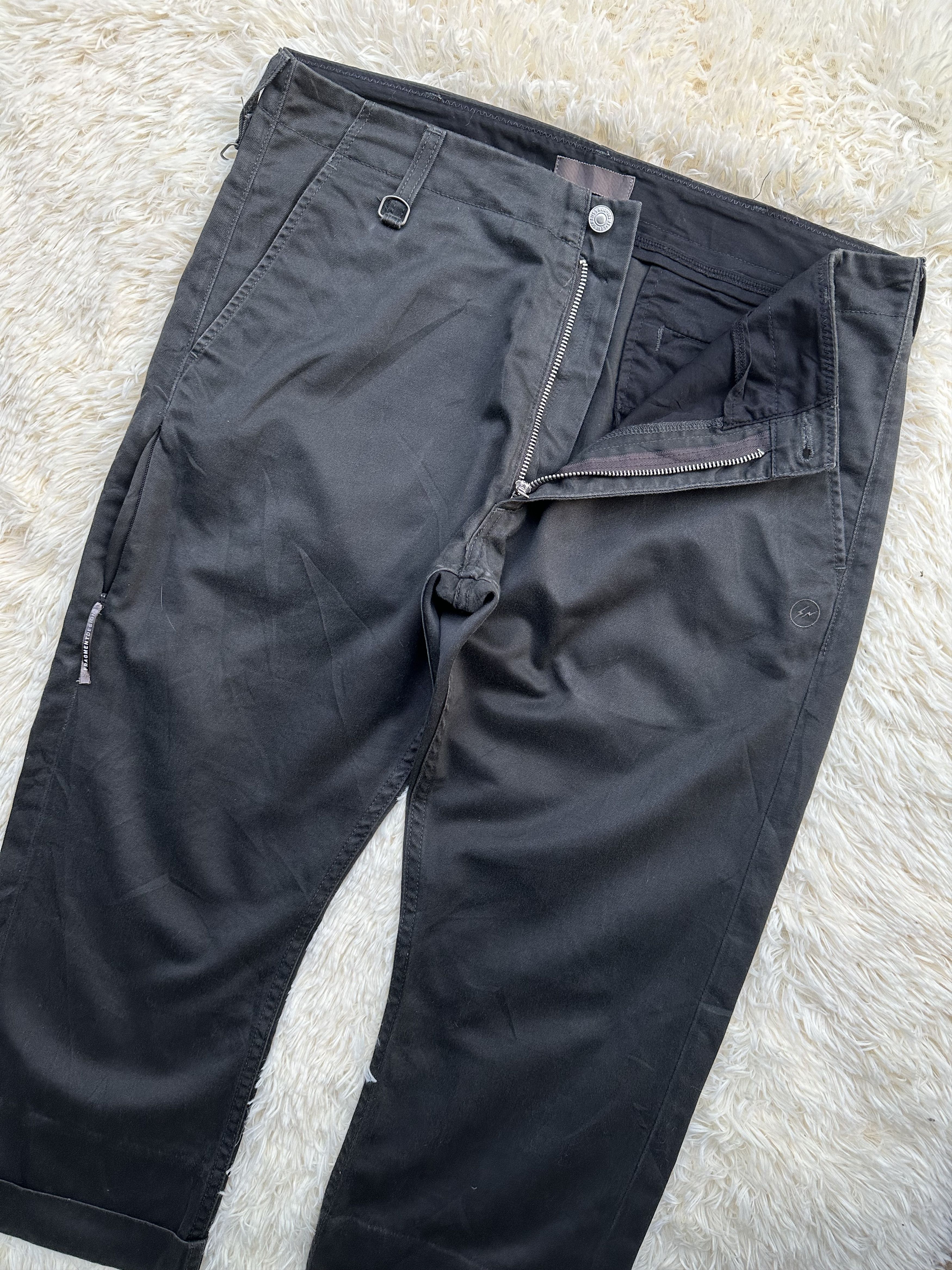 Fragment Design × Levi's Reconstructed Levi’s Fenom X Fragment Design Cropped Pant Size US 34 / EU 50 - 4 Thumbnail
