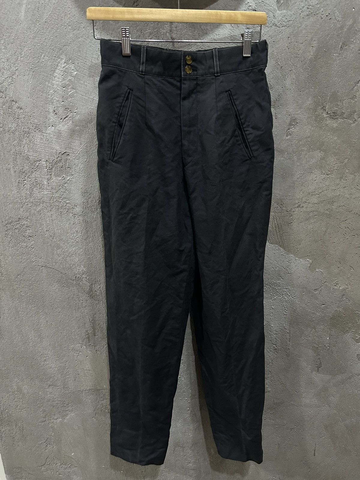Jean Paul Gaultier Jean Paul Gaultier Trousers Black Faded Pant Size US 27 - 12 Thumbnail