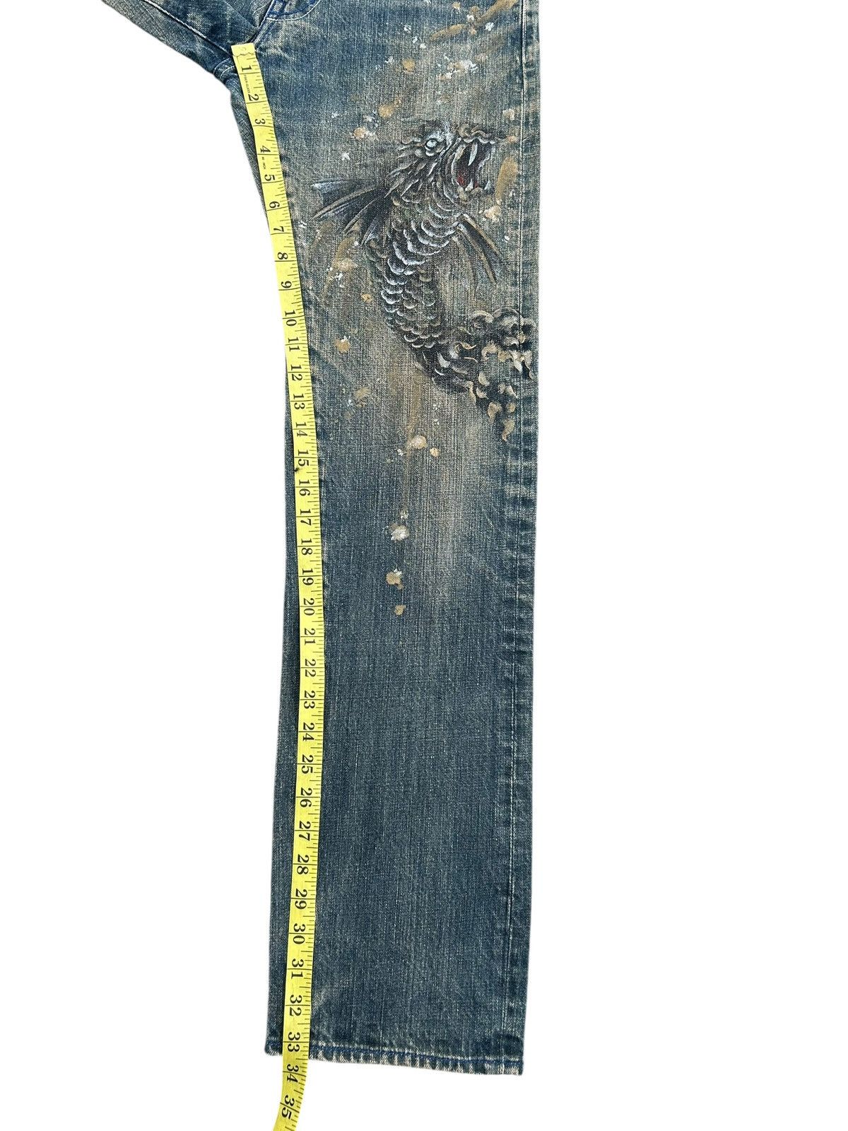 Kapital Rusty Karakuri Tamashii Inspired Kyoto Japan Denim Jeans Size US 29 - 20 Thumbnail