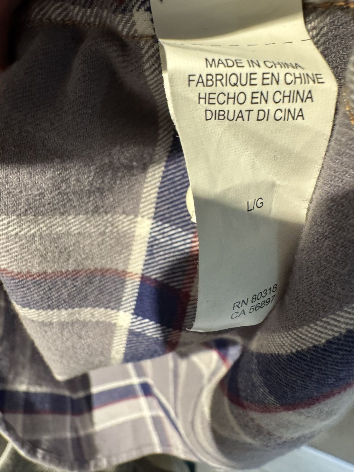 Lucky Brand Lucky Brand Grey Flannel Navy Red Stripes Large Size US L / EU 52-54 / 3 - 7 Thumbnail