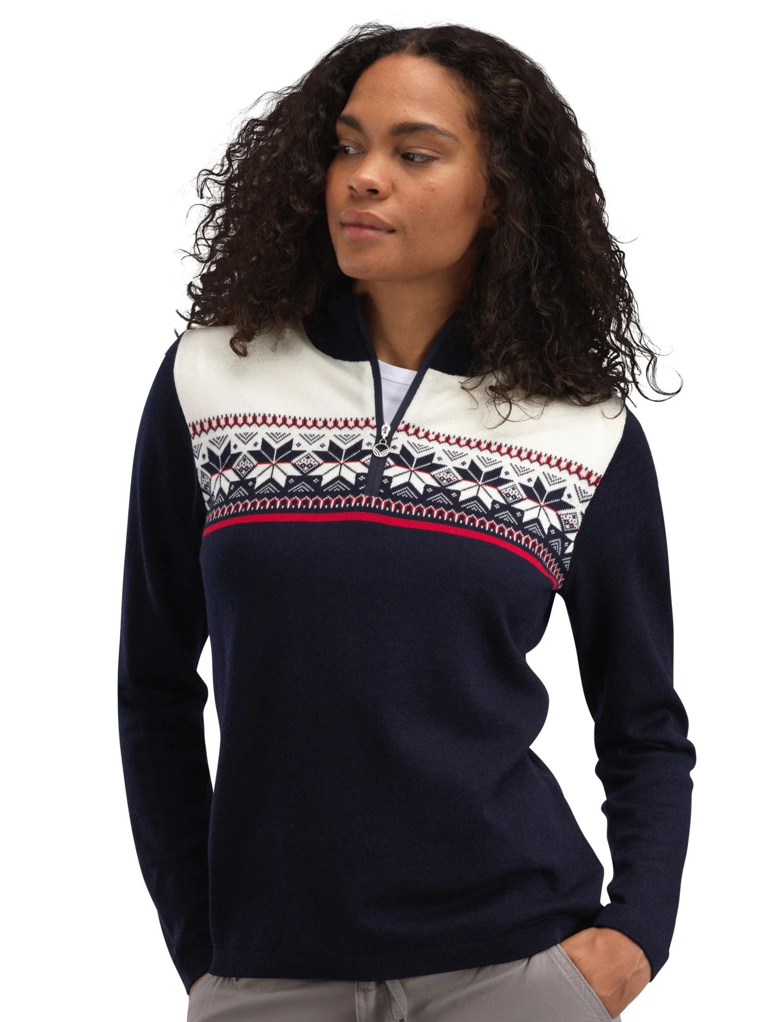 Dale Of Norway Dale of Norway Liberg 1/4 Zip Merino Sweater Jumper Women's Size XXL / US 16-18 / IT 52-54 - 1 Thumbnail