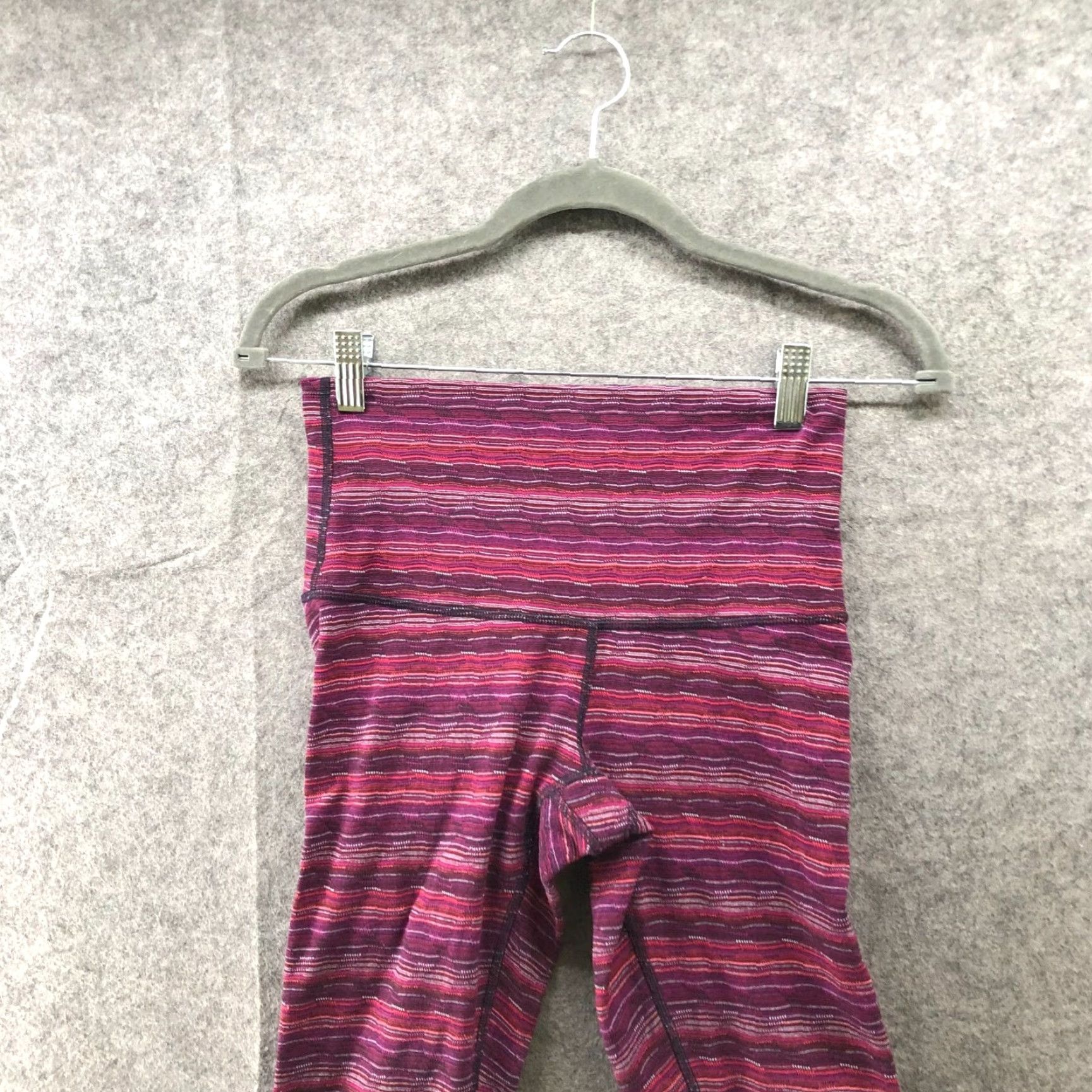 Lululemon Lululemon Wunder Under III Leggings Womens 6 Space Dye Twist Regal Plum Cropped Size 28" / US 6 / IT 42 - 3 Thumbnail