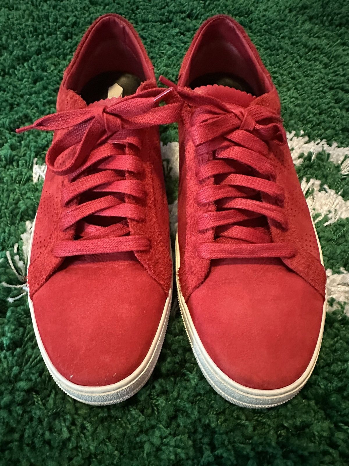 Off-White OW Perforated Sneakers Red 11 Size US 11 / EU 44 - 4 Thumbnail