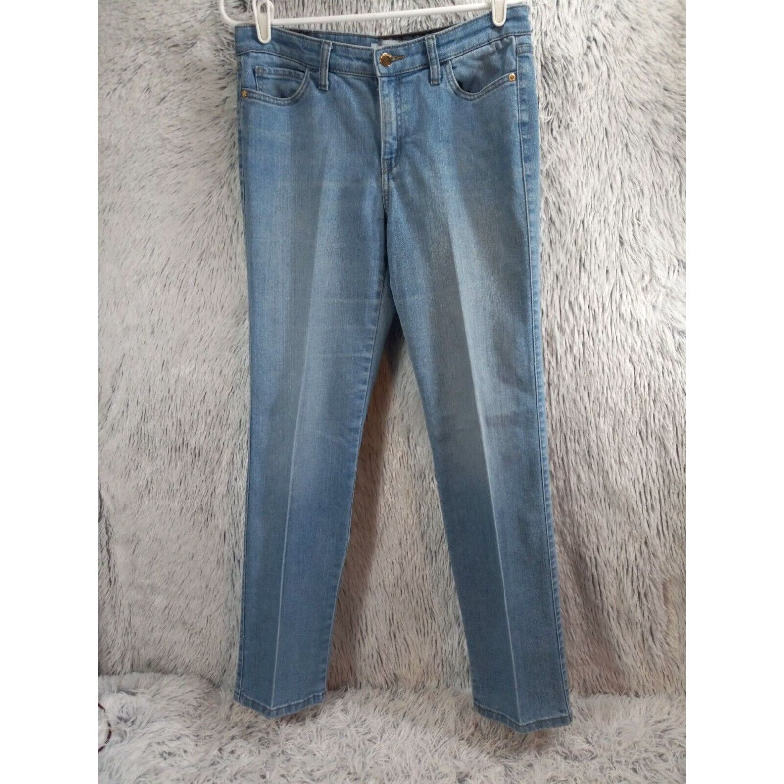 Vintage Ellen Tracy Jeans Womans 10 Light Wash Mid Rise Stretch Curvy ...