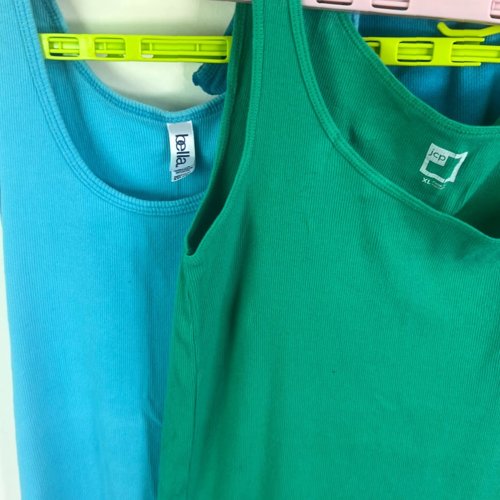 Bell J. C. Penney Bella So Tank Top Women 2XL Multicolor Cotton Blend Knit Beach Womens Size XXL / US 16-18 / IT 52-54 - 3 Thumbnail