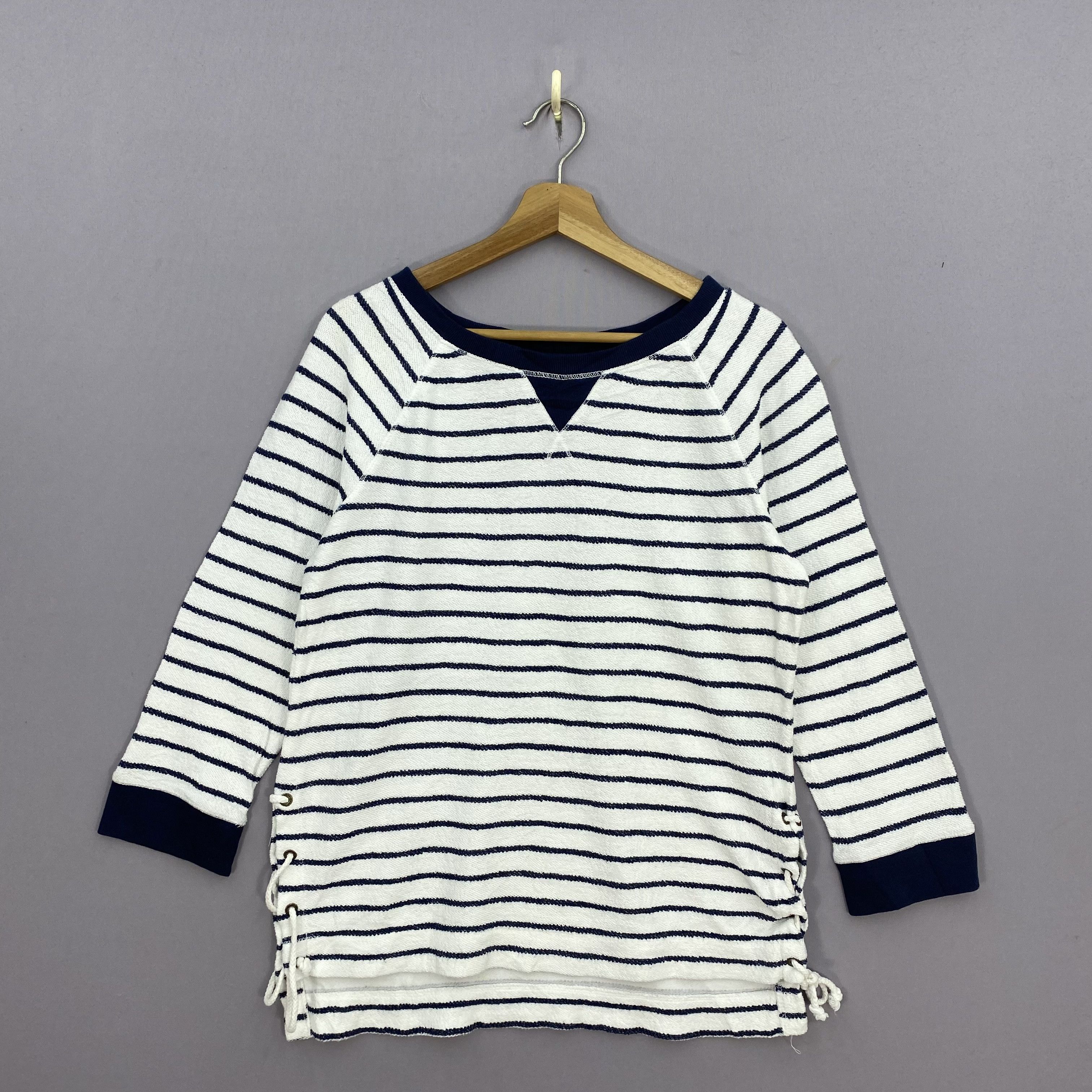 Polo Ralph Lauren Vintage 90s Ralph Lauren Striped Sweatshirt Pullover Jumper Size S / US 4 / IT 40 - 2 Thumbnail