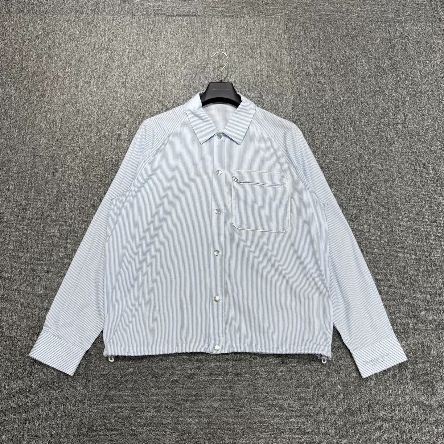 Dior Dior New Blue Striped Jacket Size 50. Size US L / EU 52-54 / 3 - 1 Thumbnail