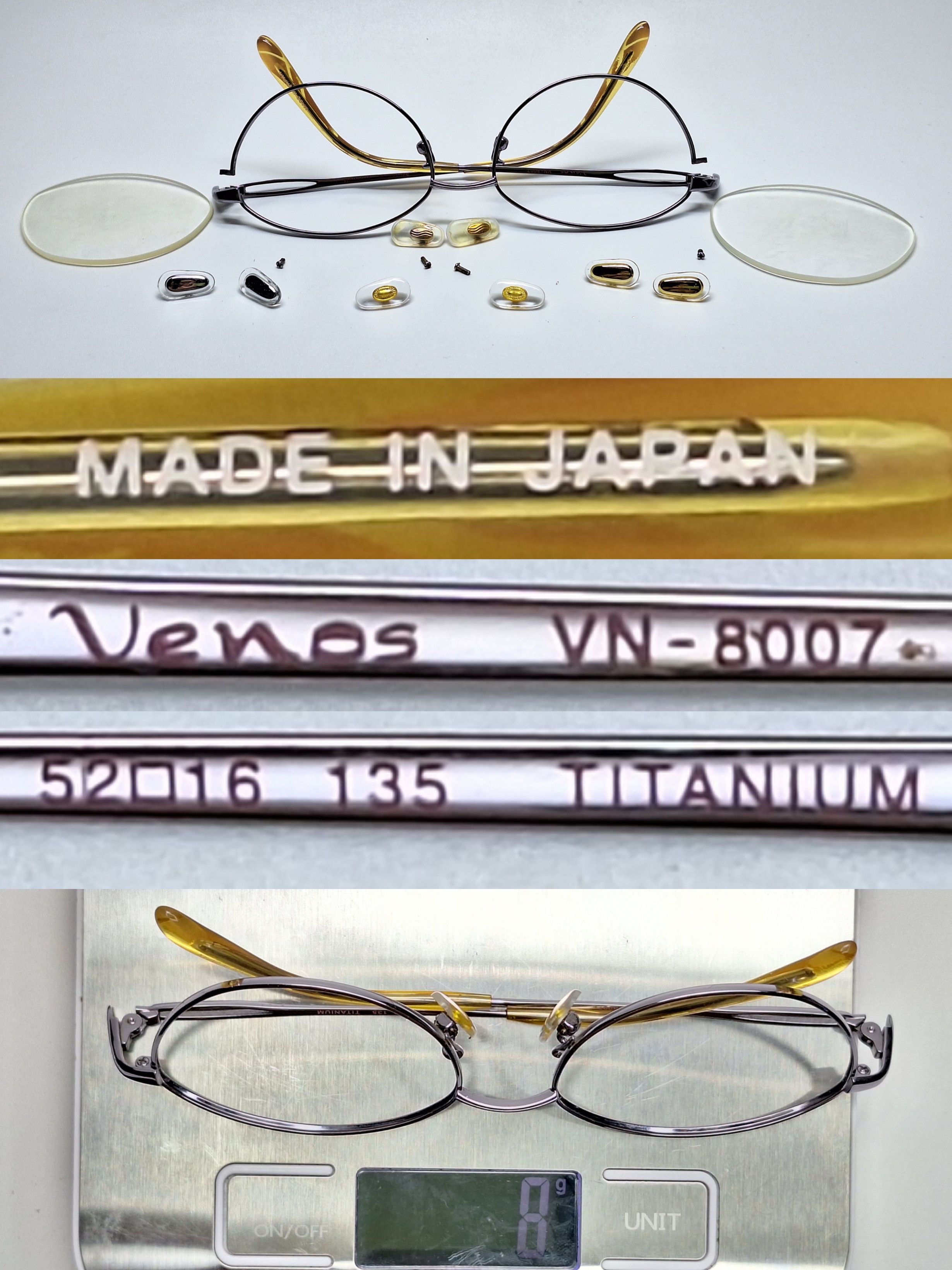 Other Venos VN-8007 Titanium Cat-Eye Eyeglass Frame Women Retro Size ONE SIZE - 9 Thumbnail