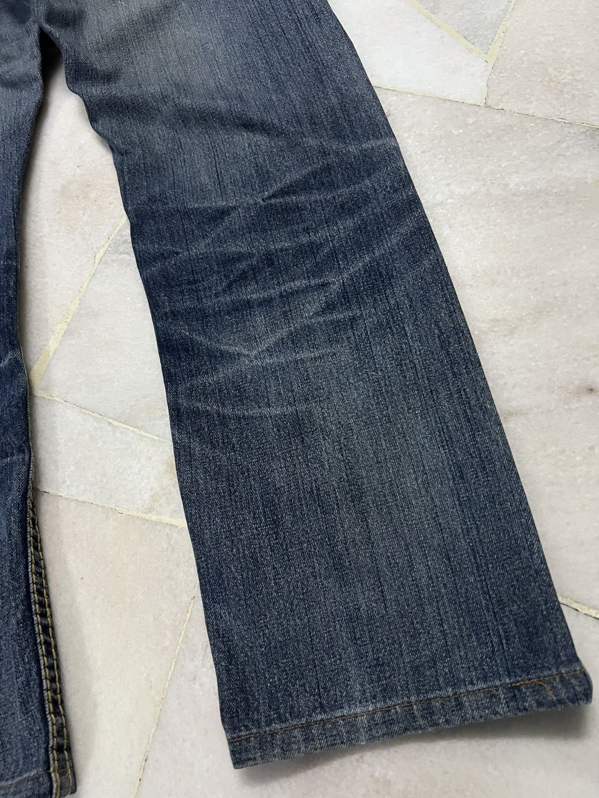 Japanese Brand H.By Figer Distress Selvedge Jean Size US 33 - 14 Thumbnail