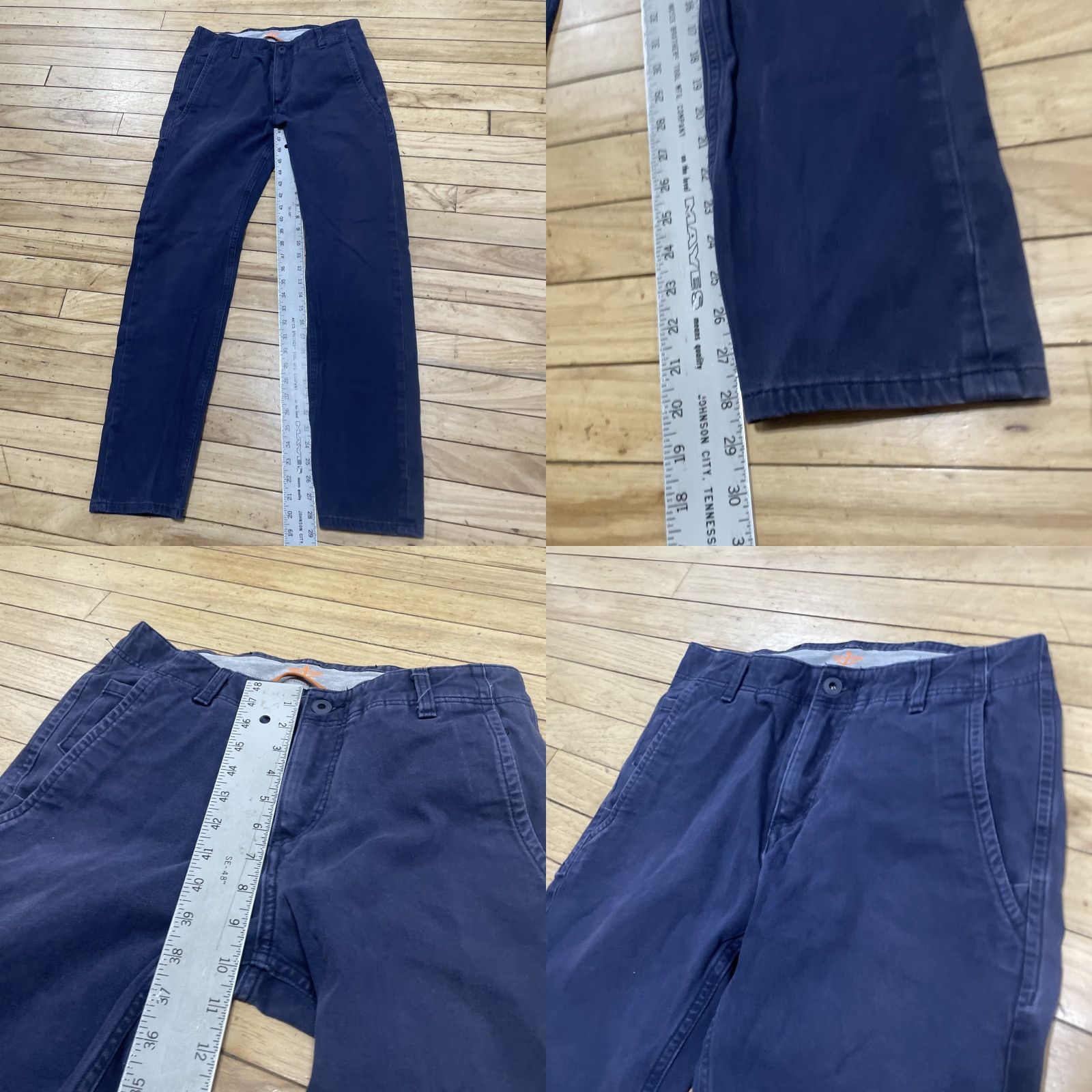 Dockers DOCKERS D1 Slim Tapered Pants Men 30x30 Blue Workwear Performance Twill Chino Slim 30x29 Navy Blue Mens Size US 30 / EU 46 - 8 Thumbnail