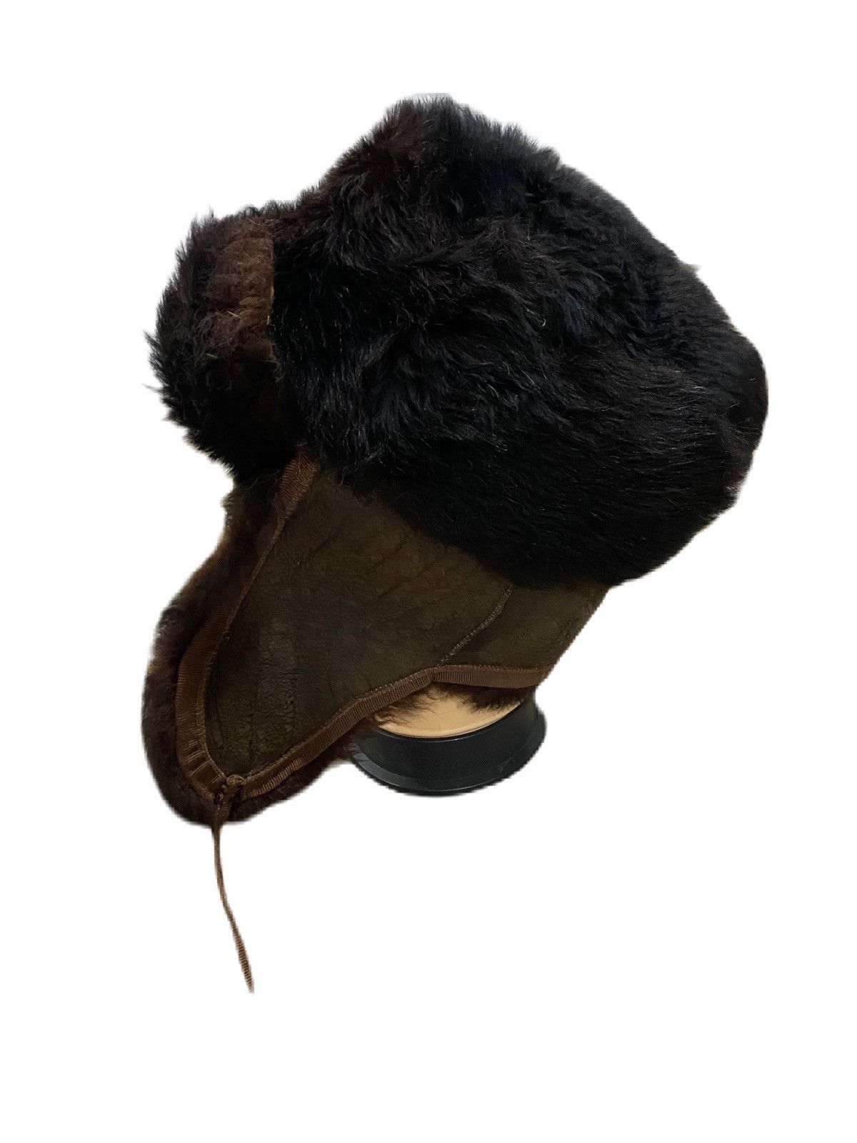 Junya Watanabe VINTAGE FAUX FUR HAT MADE IN ITALY GENUINE LEATHER Size ONE SIZE - 3 Thumbnail
