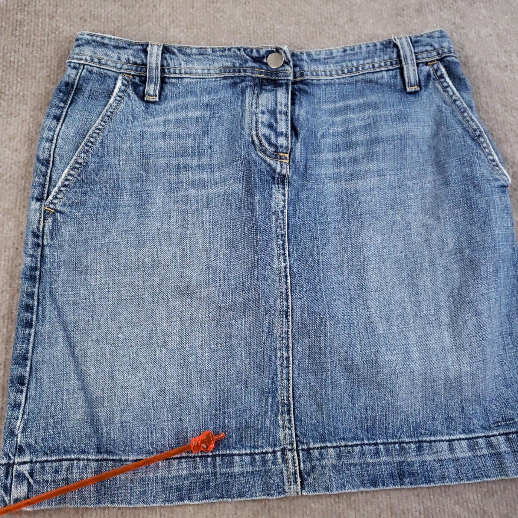J.Crew J.Crew Women's Denim Mini Skirt Size 2 Blue Casual Casualwear Pockets Made in USA Size 26" / US 2 / IT 38 - 7 Thumbnail