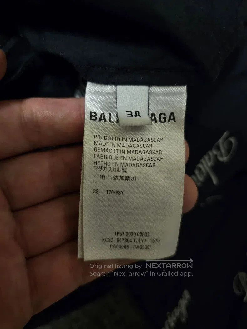 Balenciaga Balenciaga Oversized Logo Short Sleeve Shirt. Size US M / EU 48-50 / 2 - 5 Thumbnail