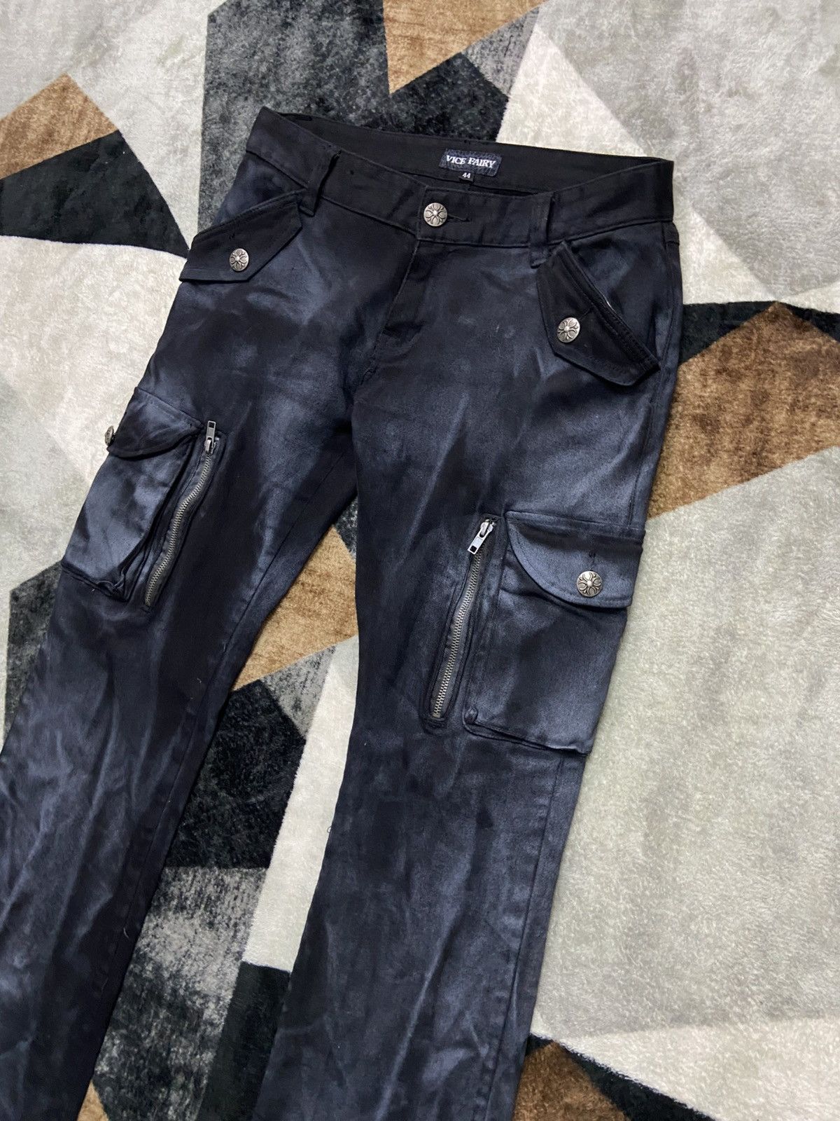 Hysteric Glamour Vice Fairy Y2K Japanese Flared Cargos Pattern Size US 31 - 3 Thumbnail