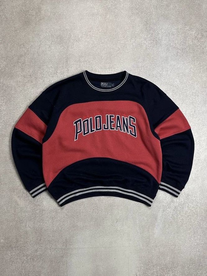 Polo Ralph Lauren Vintage 90s Polo Ralph Lauren Big Logo Crewneck Sweatshirt Size US XL / EU 56 / 4 - 1 Thumbnail