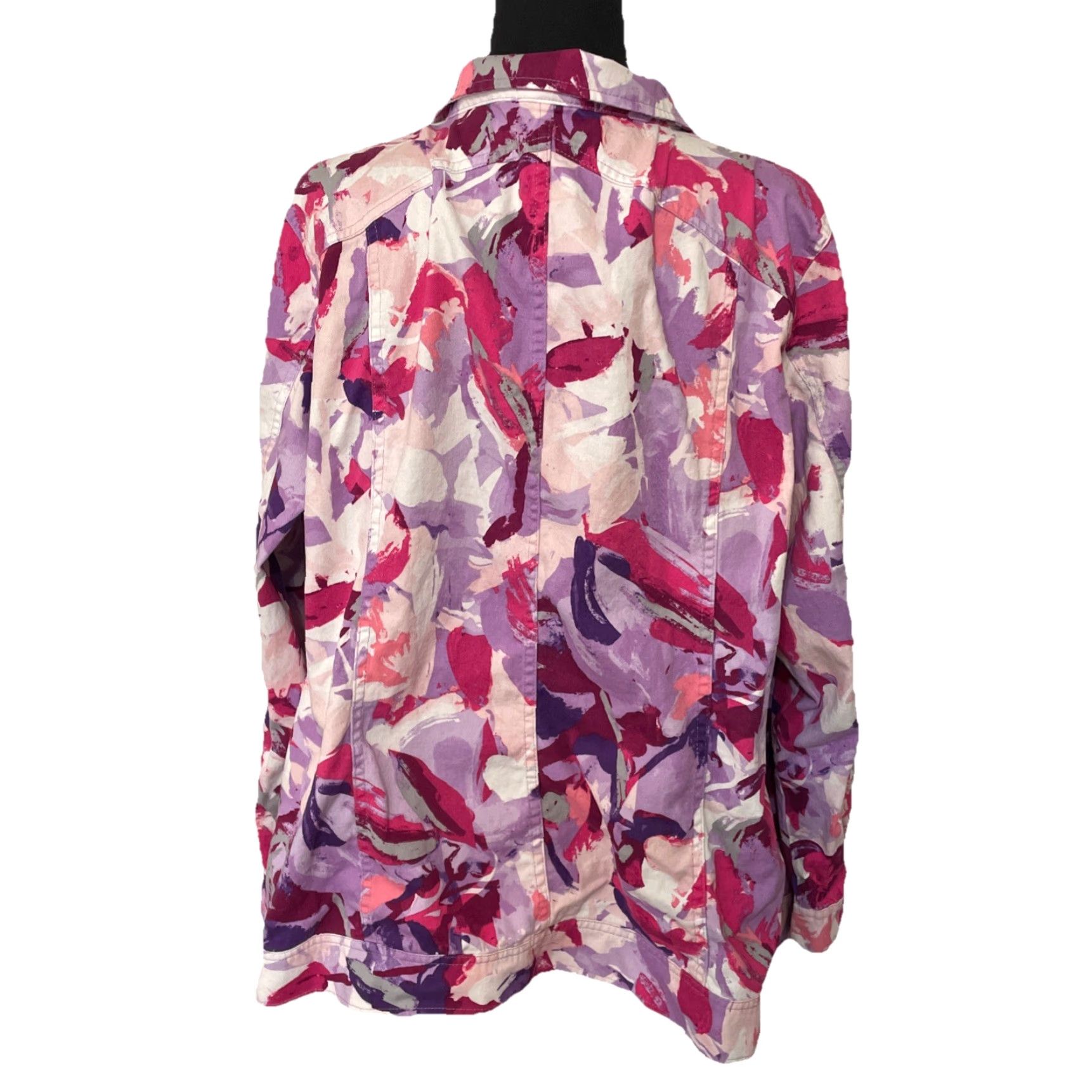 Vintage VINTAGE C J Banks Blazer Jacket Women 2XL Cotton Pink Lightweight Basic Coat Office Wear Women's Size XXL / US 16-18 / IT 52-54 - 2 Thumbnail