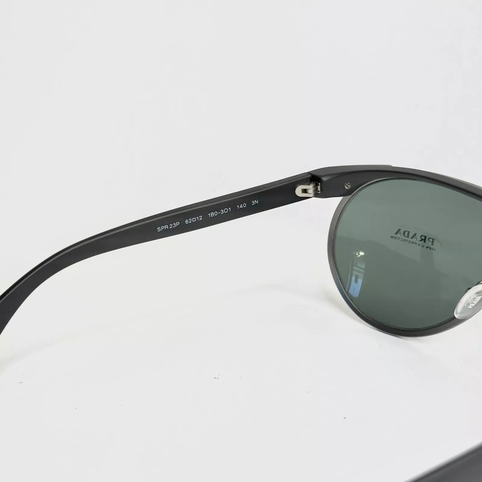Prada PRADA PR23PS Matte Black Green Logo Sunglasses SPR 23P Size ONE SIZE - 2 Thumbnail