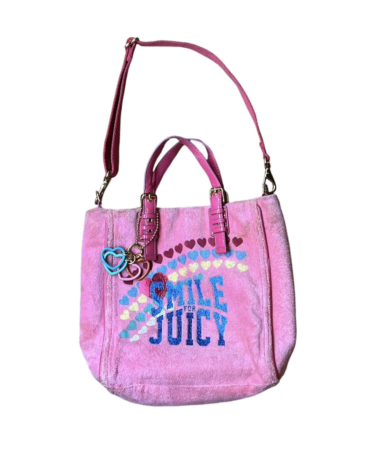 Juicy Couture ON HOLD Juicy Couture Smile For Juicy Pink Terrycloth Bag Size ONE SIZE - 1 Thumbnail