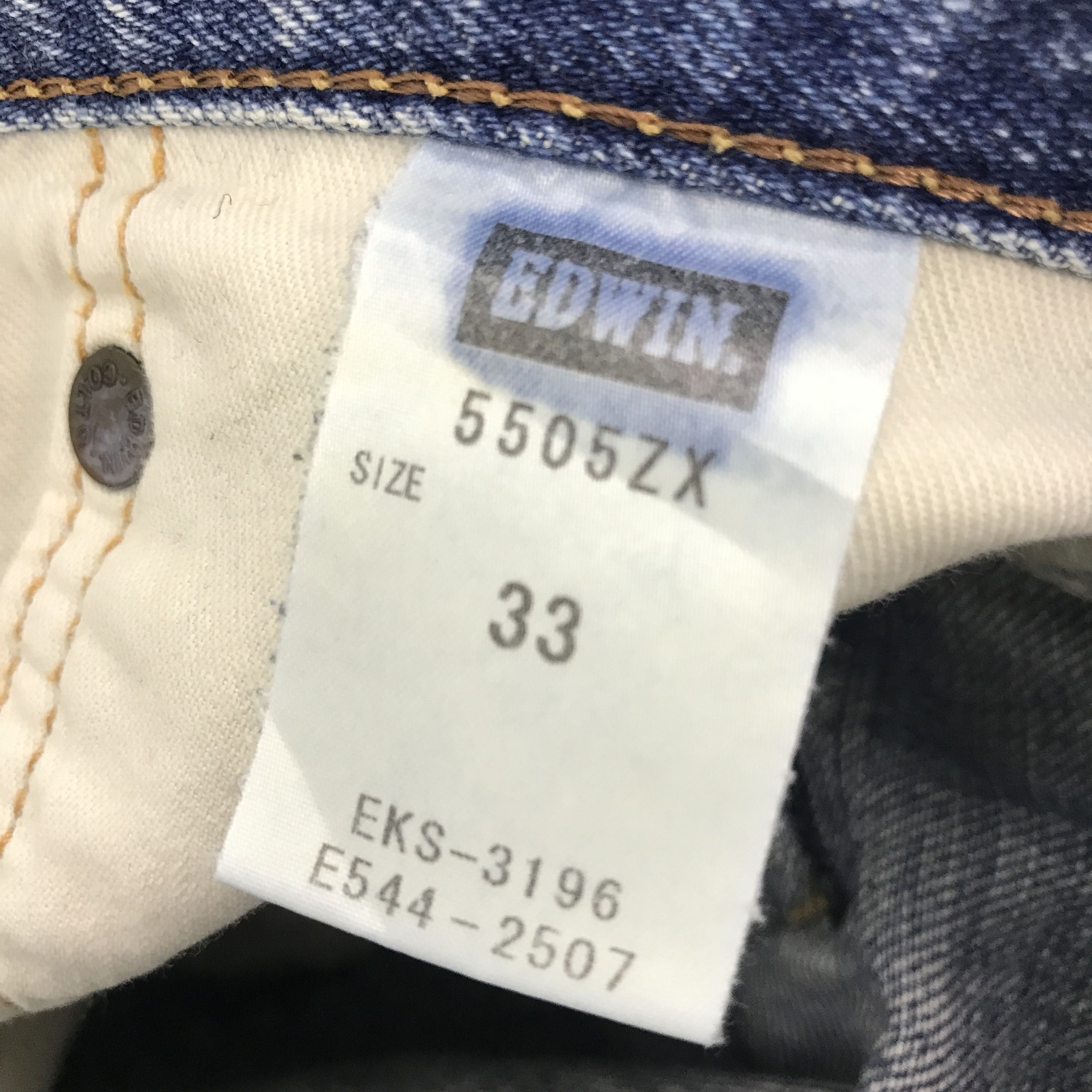 Edwin × Japanese Brand Rare edwin distressed jeans Size US 33 - 8 Thumbnail