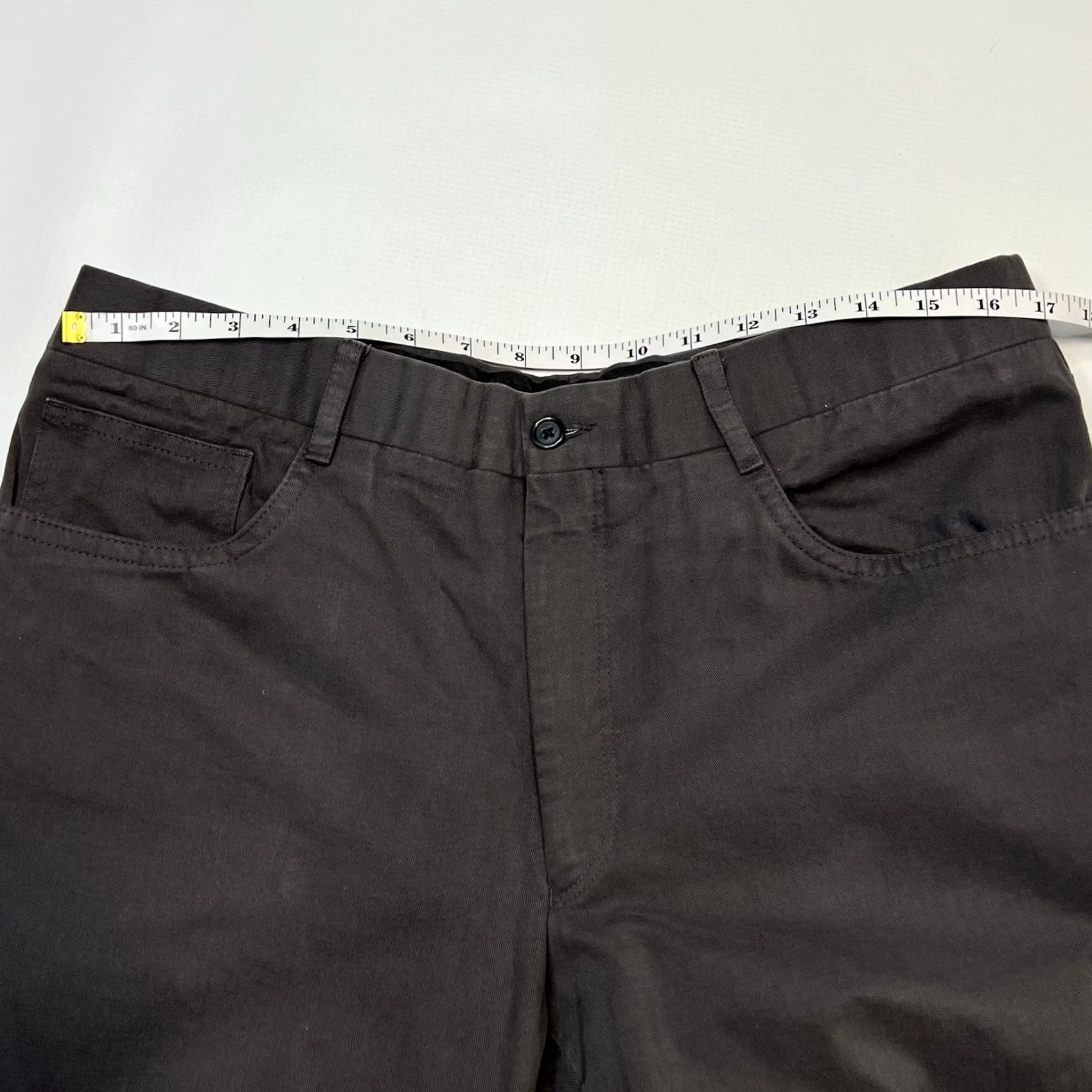 Vintage David August Mens Gray Chino Pants Size 32X30 Flat Front - Premium Cotton Khaki Size US 32 / EU 48 - 5 Thumbnail