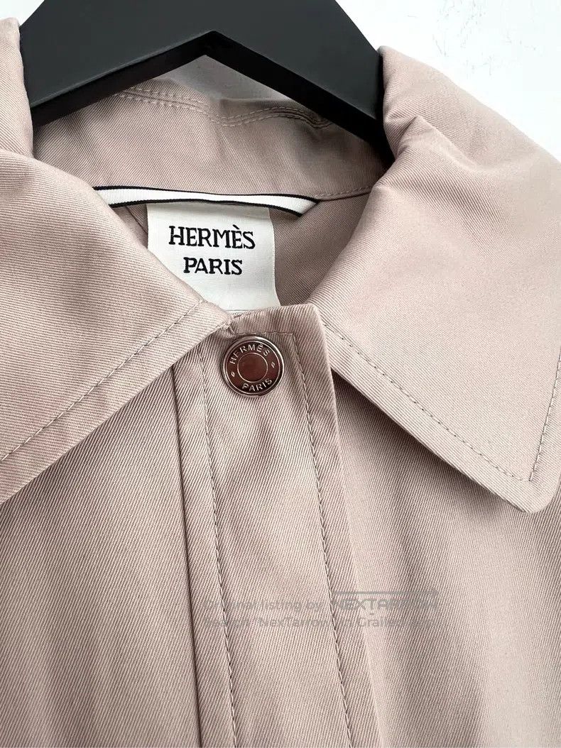 Hermes Hermes Khaki trench coat Size XS / US 0-2 / IT 36-38 - 4 Thumbnail