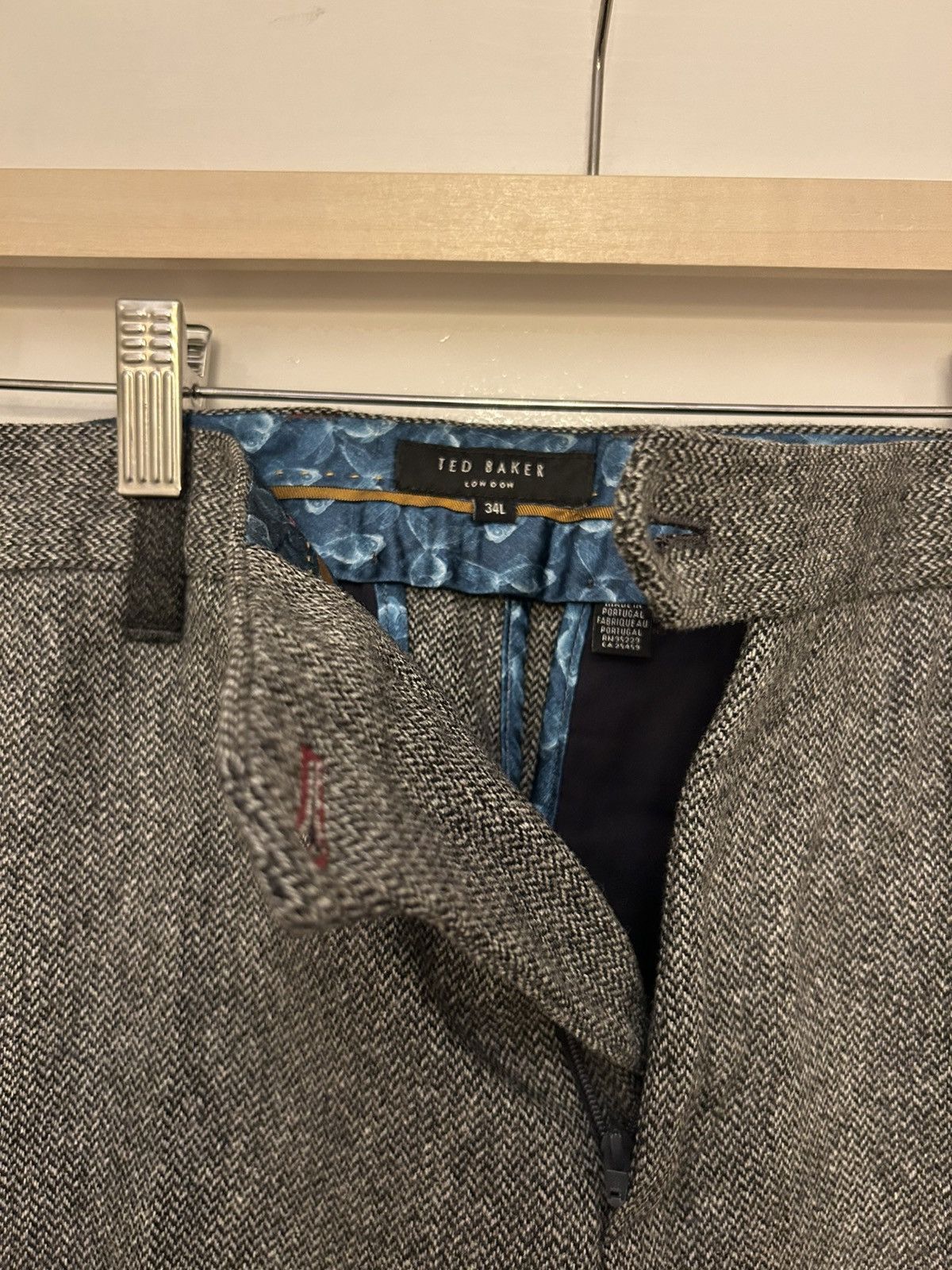 Ted Baker Woolen Trousers 34L Size US 34 / EU 50 - 3 Thumbnail