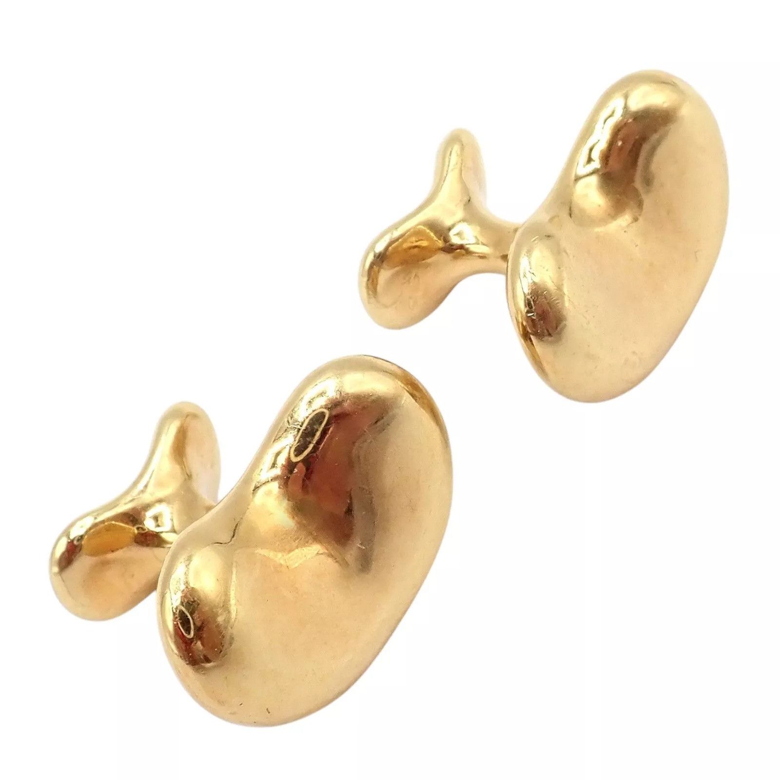 Tiffany & Co. Tiffany & Co Peretti 18k Extra Large Bean Cufflinks Size ONE SIZE - 11 Thumbnail