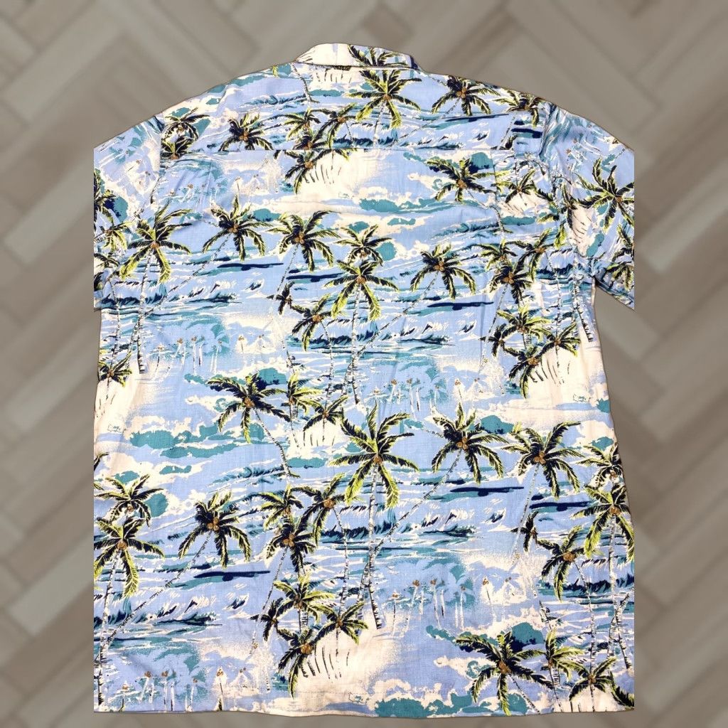 VIBE VINTAGE Joe Marlin Island Vibe Palms Ocean Hawaiian Men's Shirt XL #2258 Size US XL / EU 56 / 4 - 1 Thumbnail