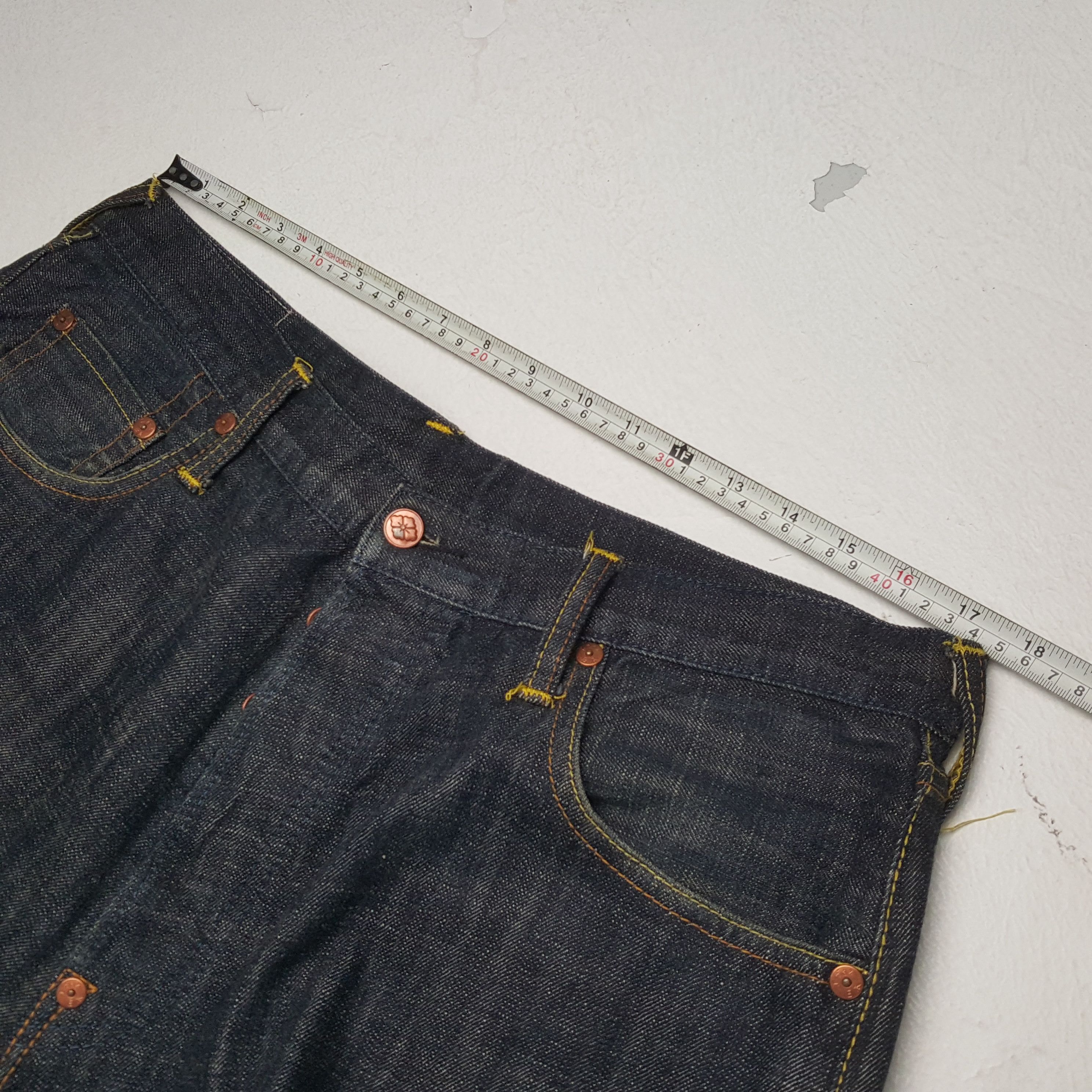 Evisu × Japanese Brand × Vintage EVISU Japanese Brand Big Logo Daicock Style Jeans Size US 35 - 7 Thumbnail