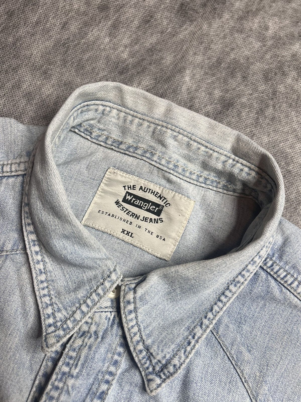 Wrangler Vintage Wrangler Denim Shirt Size US XXL / EU 58 / 5 - 6 Thumbnail