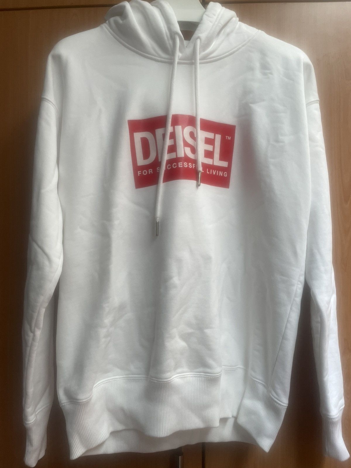 Diesel DEISEL Misspelled Logo Hoodie Oversized Size US XS / EU 42 / 0 - 1 Thumbnail