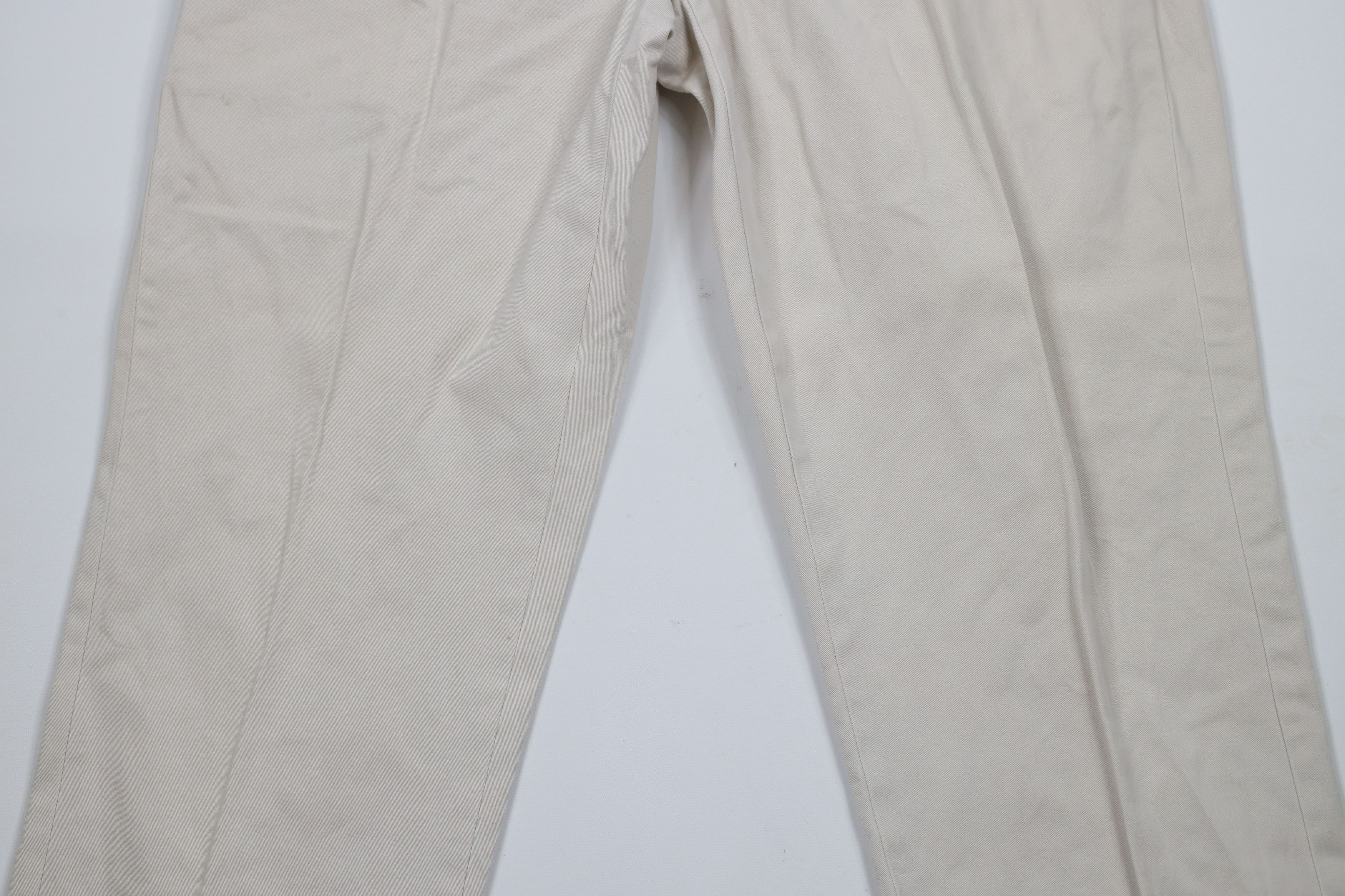 Ralph Lauren × Vintage Vintage 90s Ralph Lauren Wide Leg Chino Pants Beige Cotton Size US 38 / EU 54 - 3 Thumbnail